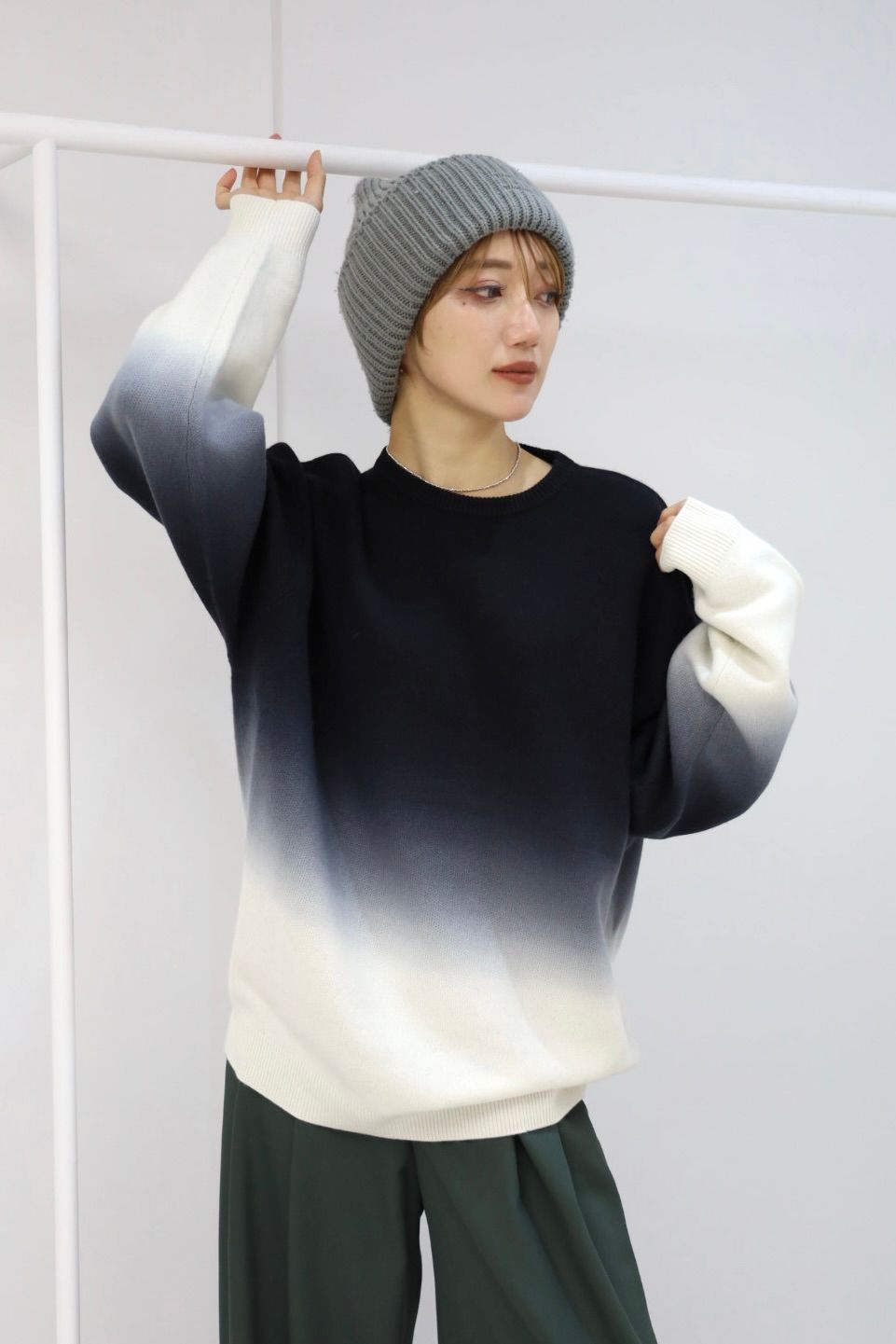Graphpaper Gradient Dyed Crew Neck Knit STYLE 2025.10.28 | 7387 | MARK