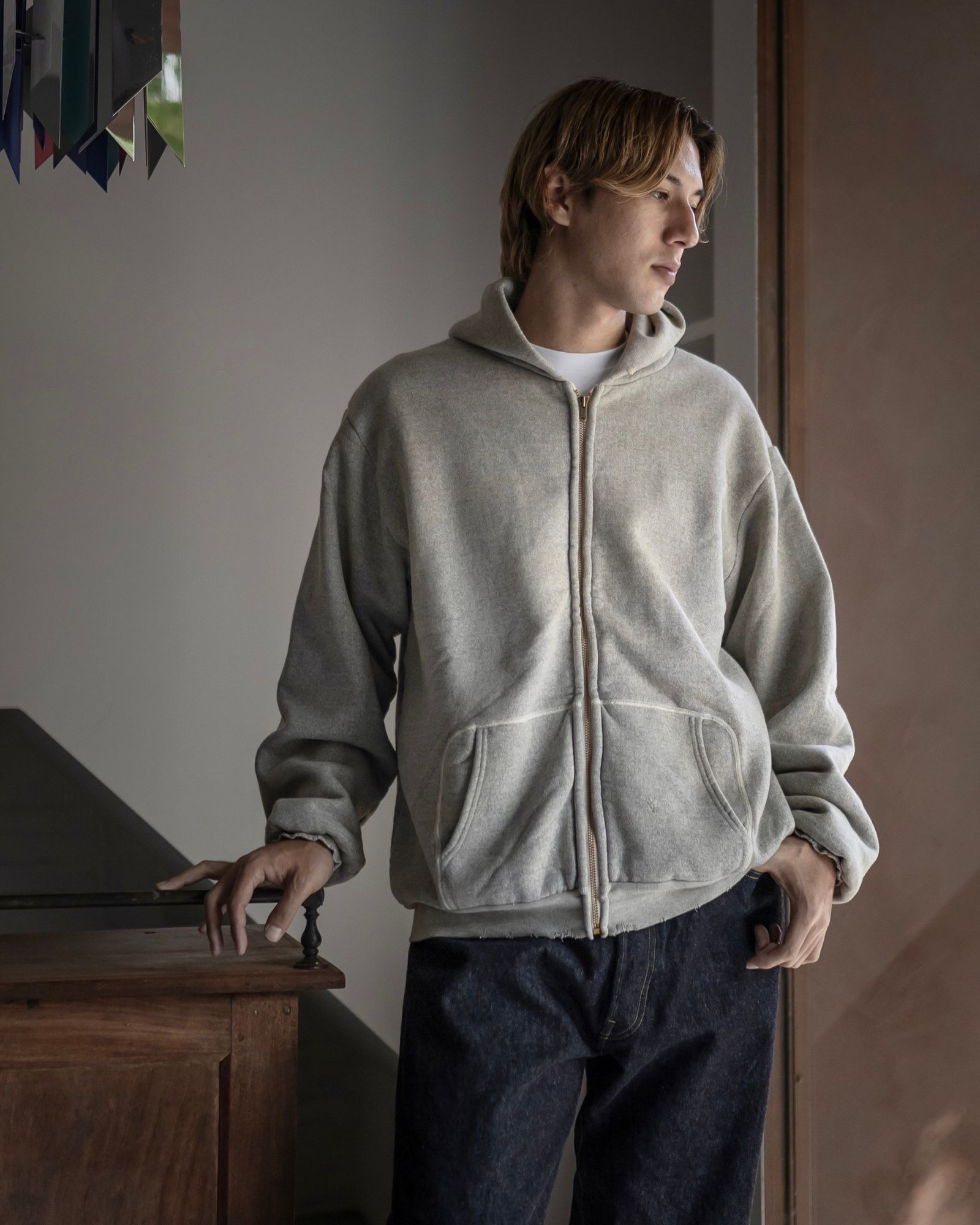 A.PRESSE - アプレッセ Vintage Zip Sweat Hoodie(24AAP-05-09K)ASH