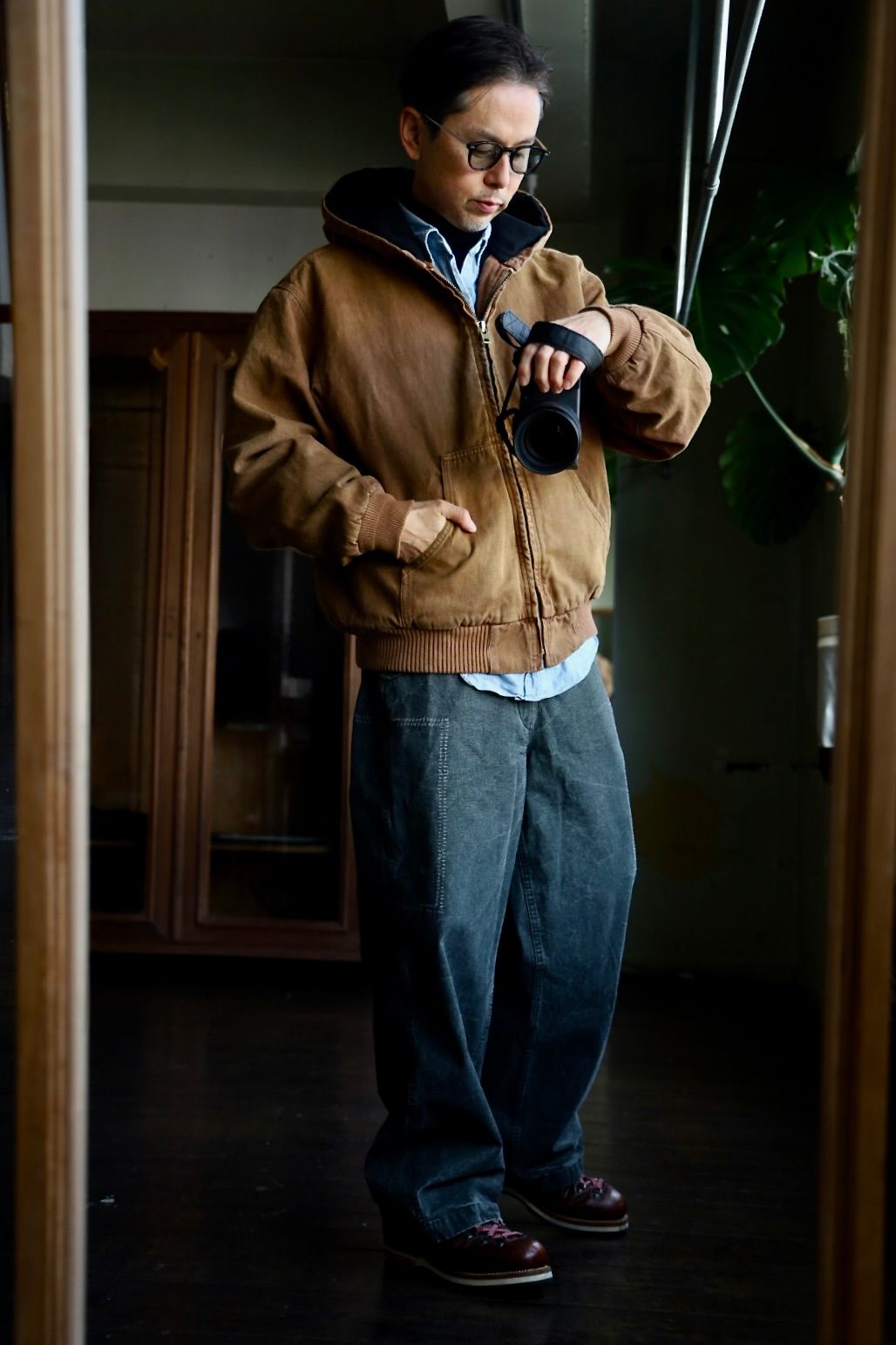 A.PRESSE - アプレッセ Silk Linen Hooded Parka(25SAP-01-14H)BROWN