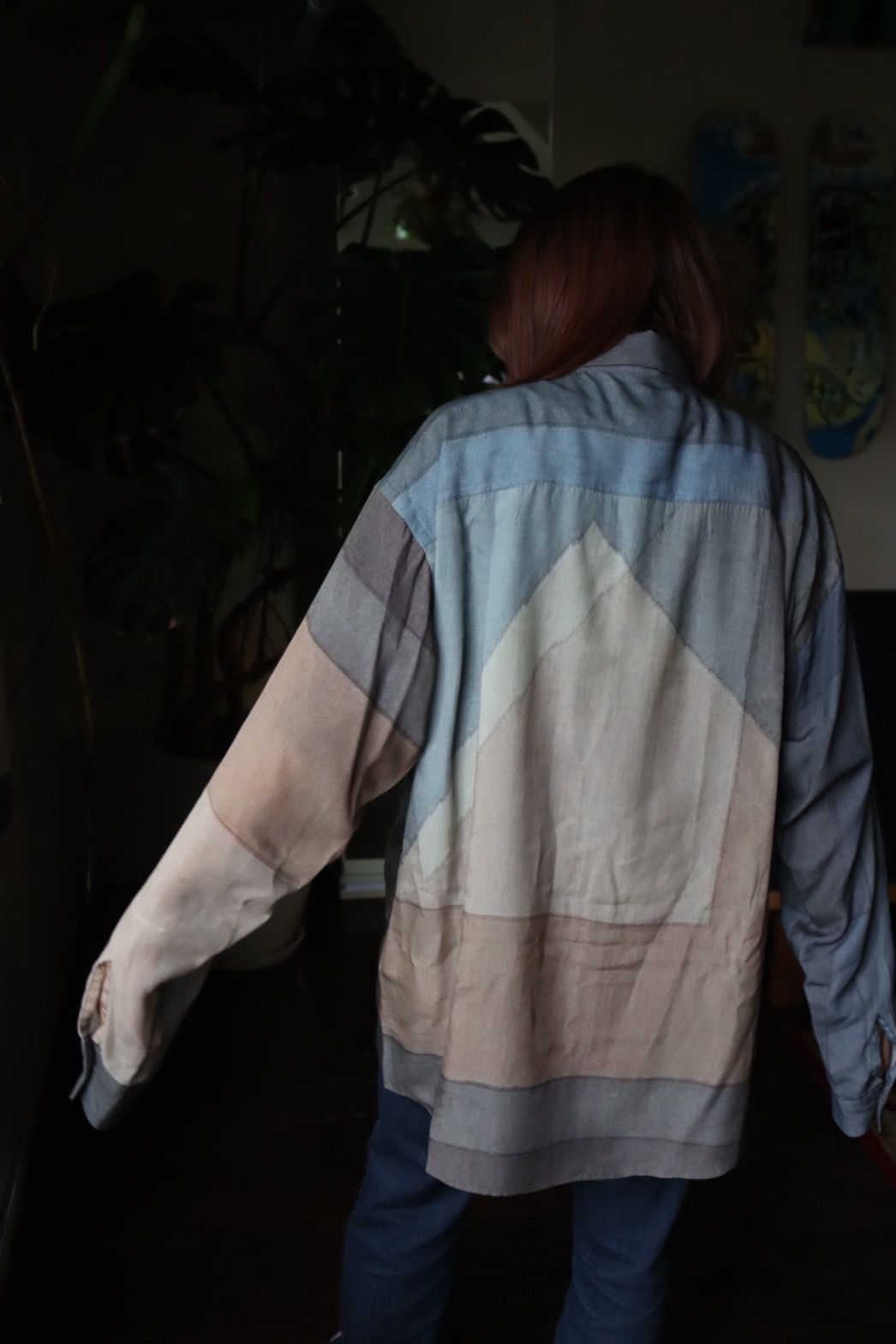 YOKE PRINTED REGULAR COLLAR SHIRT