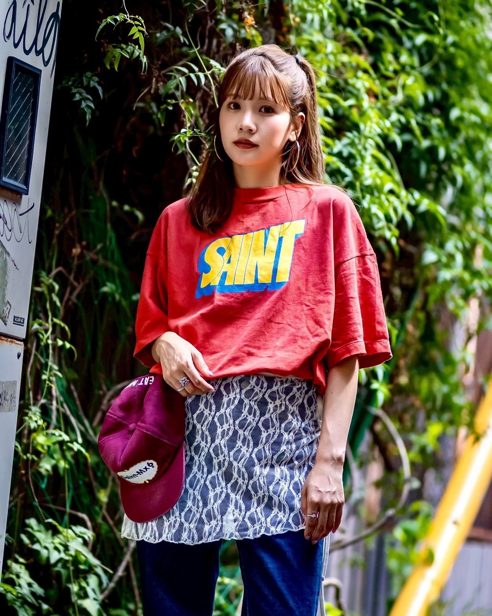 SAINT M×××××× - セントマイケル Tシャツ SAINT SS TEE(SM-HR1-0000