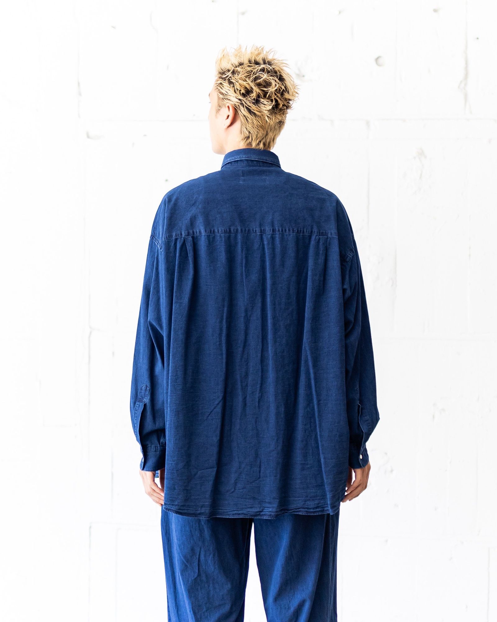 Graphpaper - グラフペーパー SIDOGRAS Indigo Poplin L/S Oversized