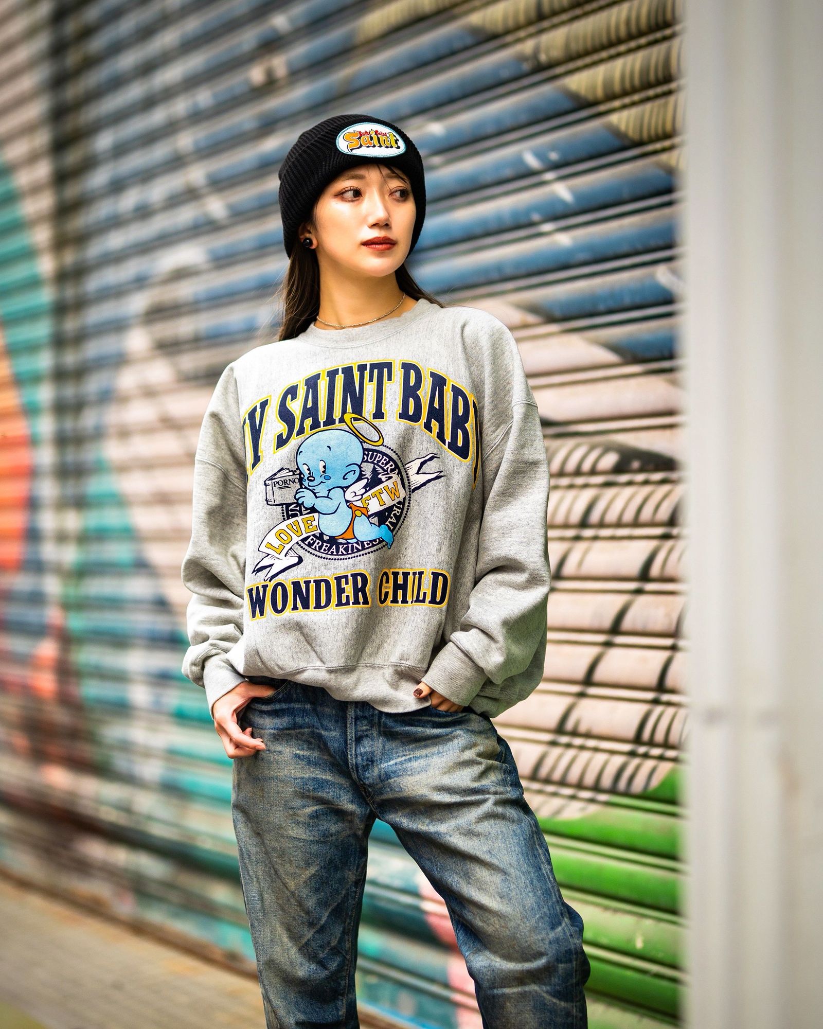 SAINT M×××××× - セントマイケル25AW BABY MICAHEL SWEAT (SM-HR1-0000