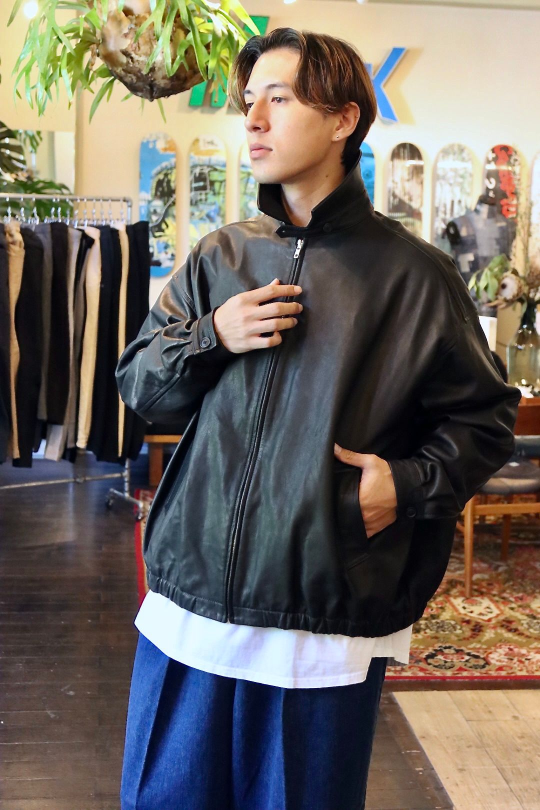 S.F.C 23FW LEATHER BIG JACKETスタイル | 3823 | MARK