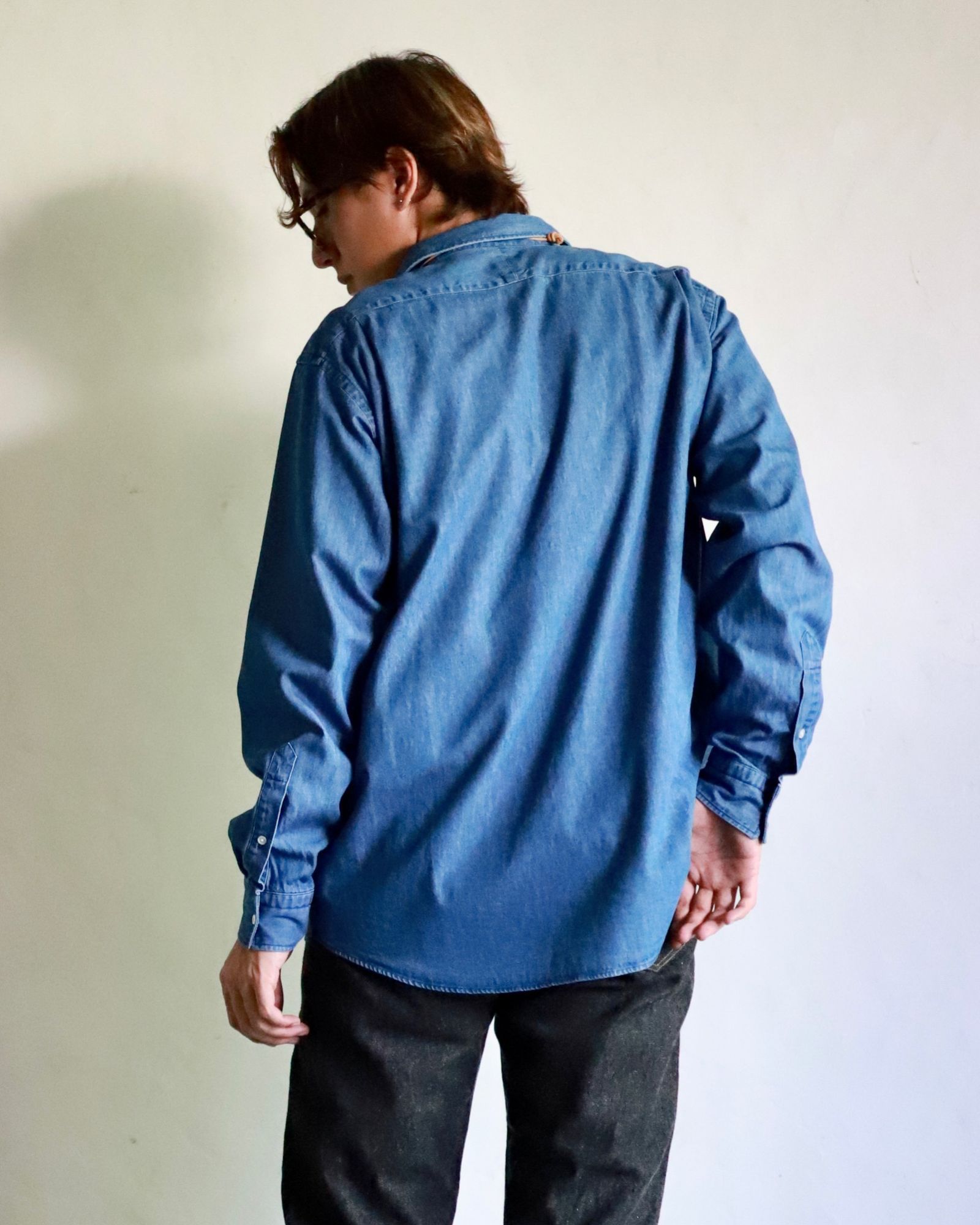 A.PRESSE - アプレッセ24SSデニムシャツ Washed Denim Shirt(24SAP-02