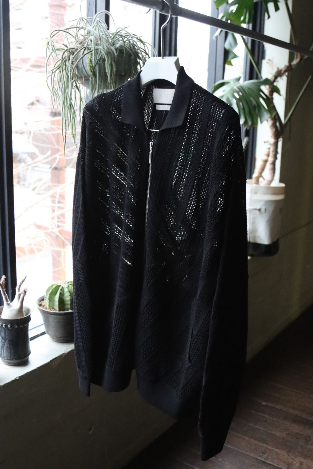 YOKE - ヨーク24SS COTTON MESH STRIPE ZIP-UP CARDIGAN(YK24SS0674S