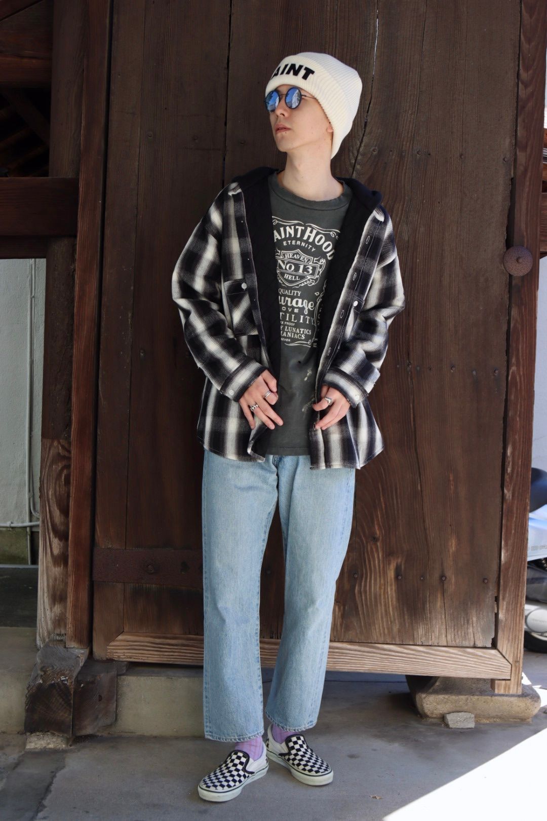 SAINT Mxxxxxx セントマイケル 23AW CHECK SHIRT PARKAスタイル | 3882