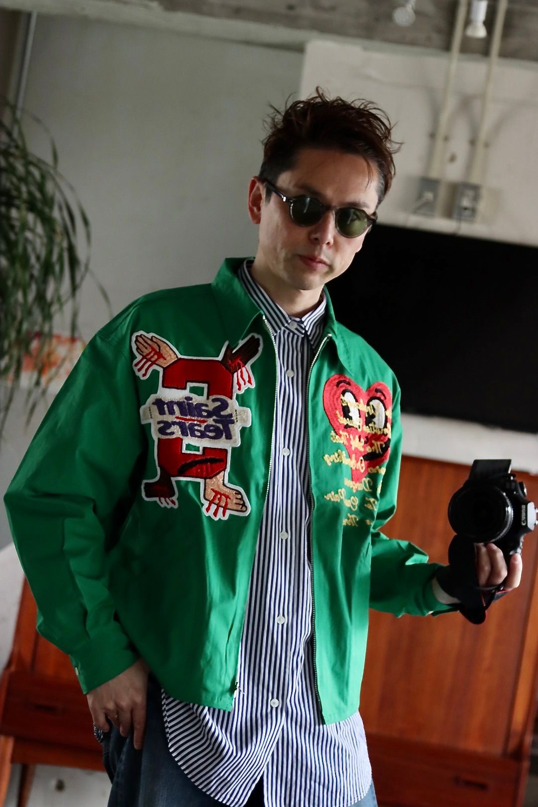 SAINT M×××××× ×DENIM TEARS SWING TOP