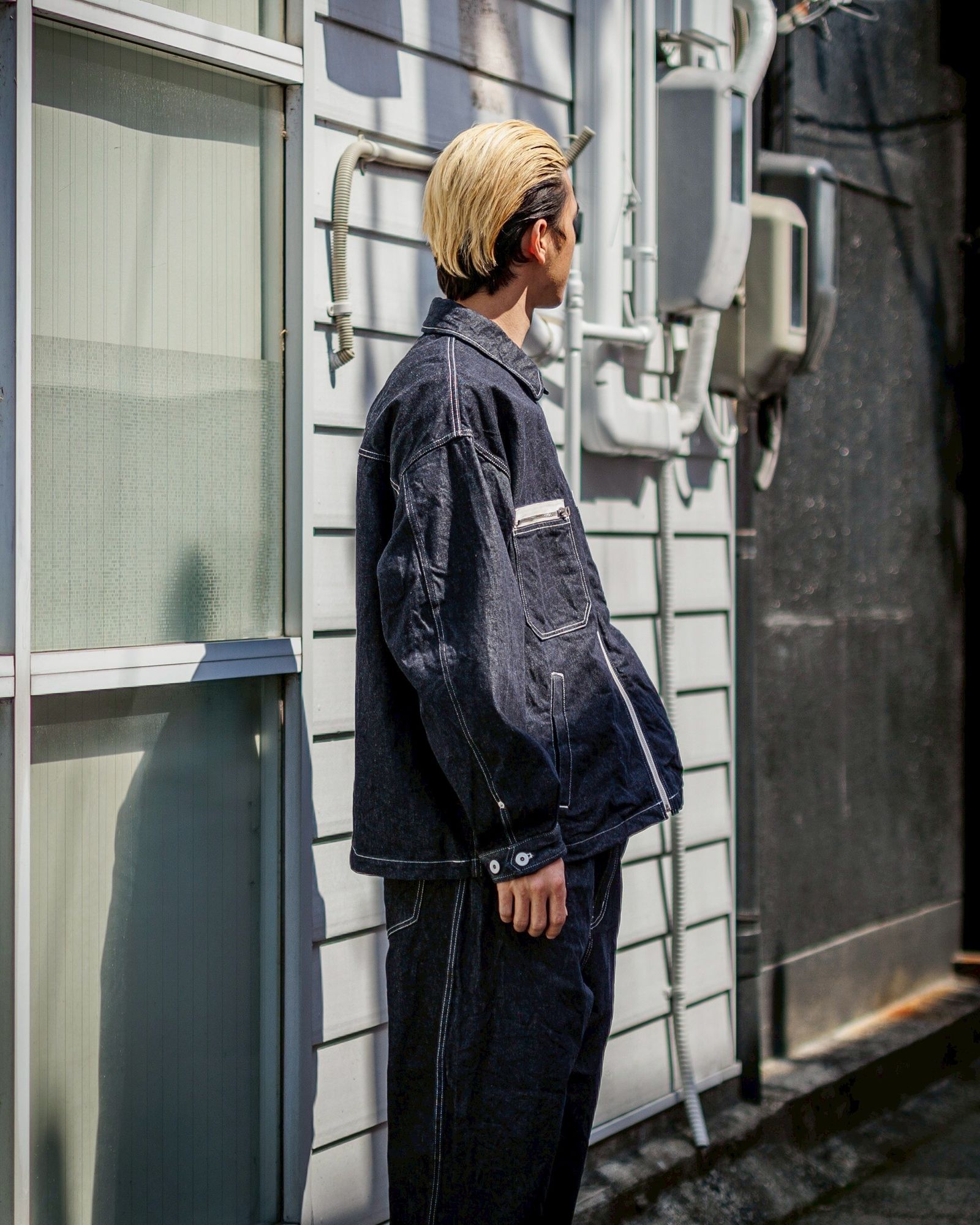 COMME des GARCONS HOMME ジップアップデニムジャケット セットアップ