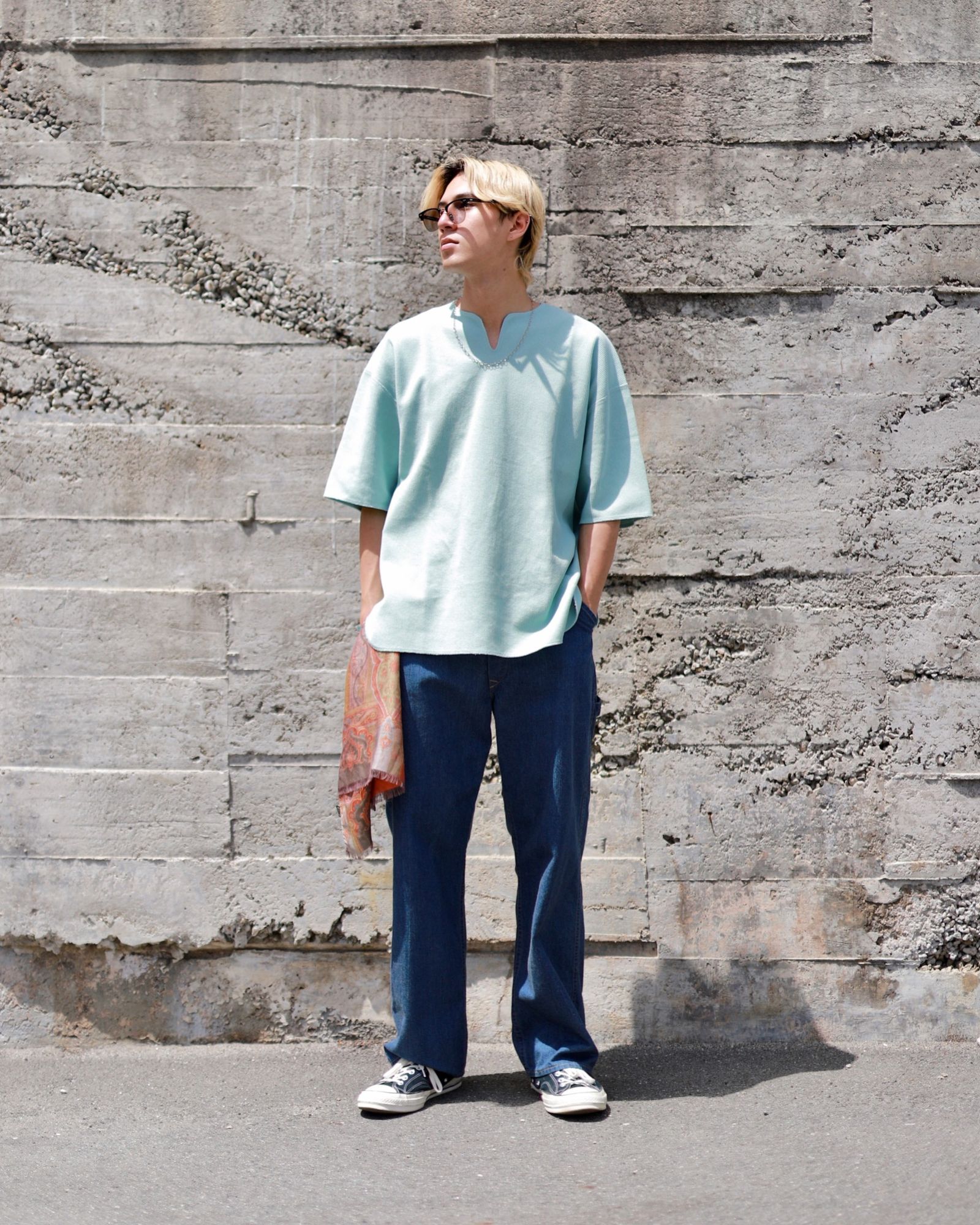 blurhms 23SS Rough&Smooth Thermal Over-neckスタイル | 3271 | MARK