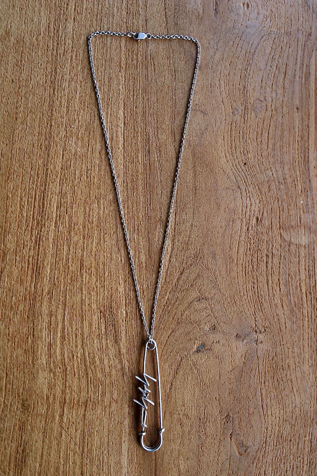 yohji yamamoto - ヨウジヤマモト ネックレス,ピンANTIQUE SV COAT