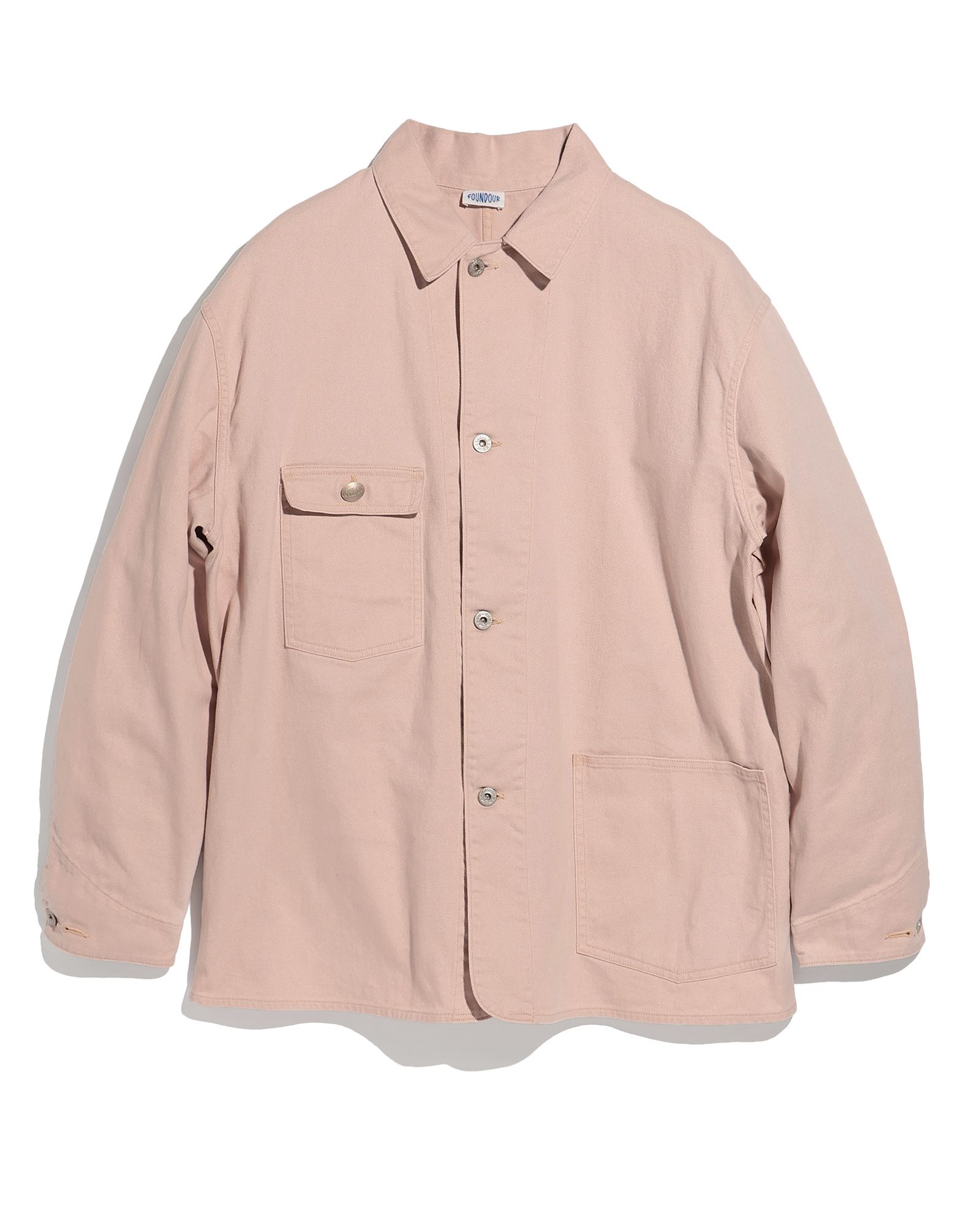 FOUNDOUR - ファウンダ 25SS COVERALL JACKET(015FD251001)PINK BEIGE