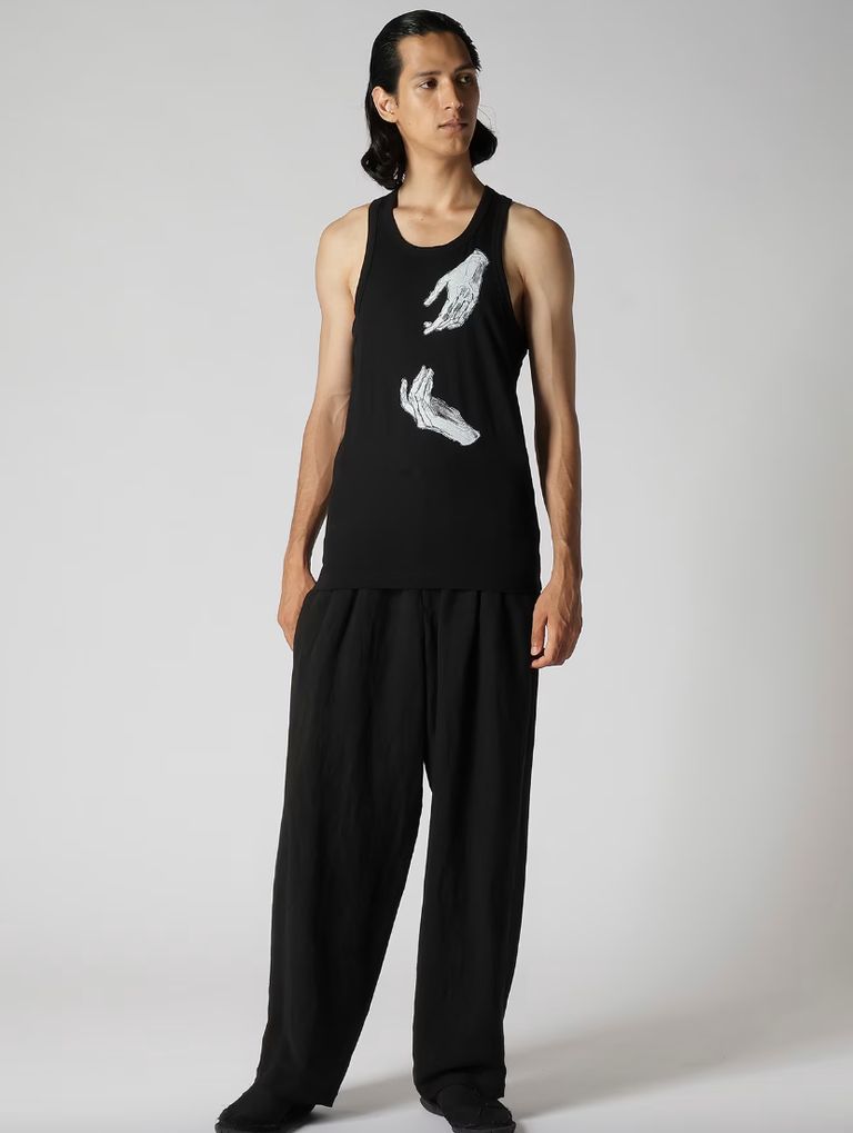 yohji yamamoto - ヨウジヤマモト24SS タンクトップ_hand(HS-T67-995