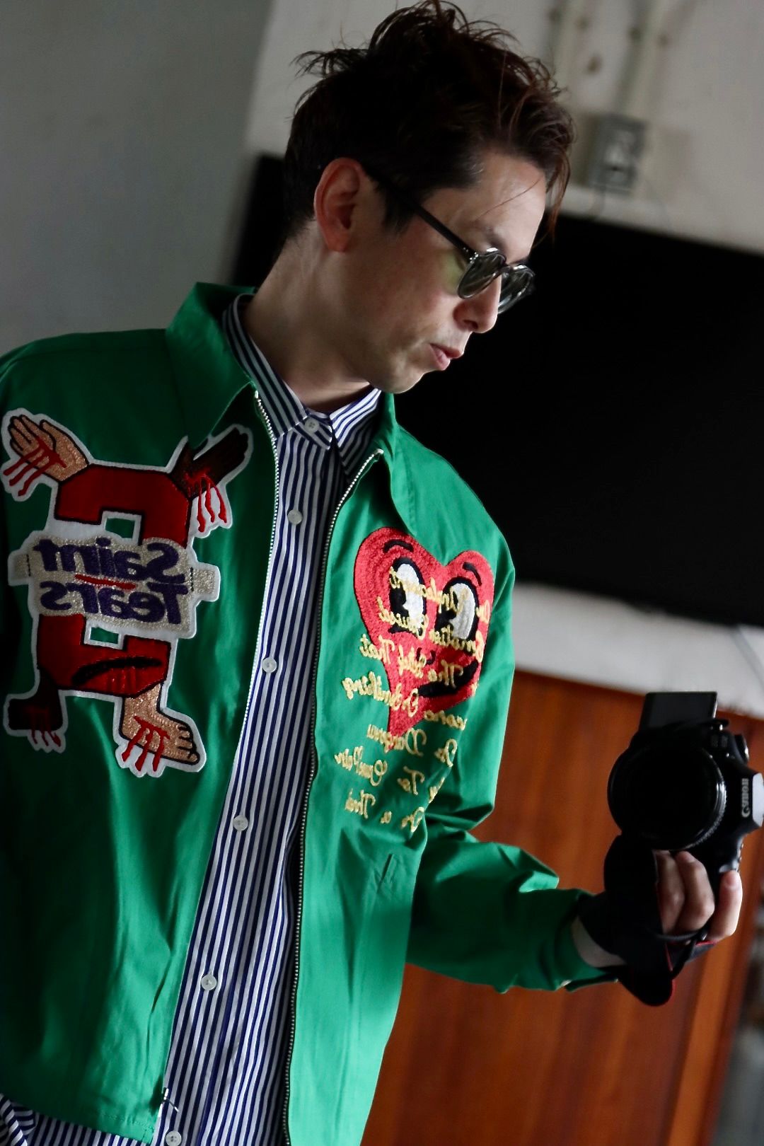 SAINT M×××××× ×DENIM TEARS SWING TOP