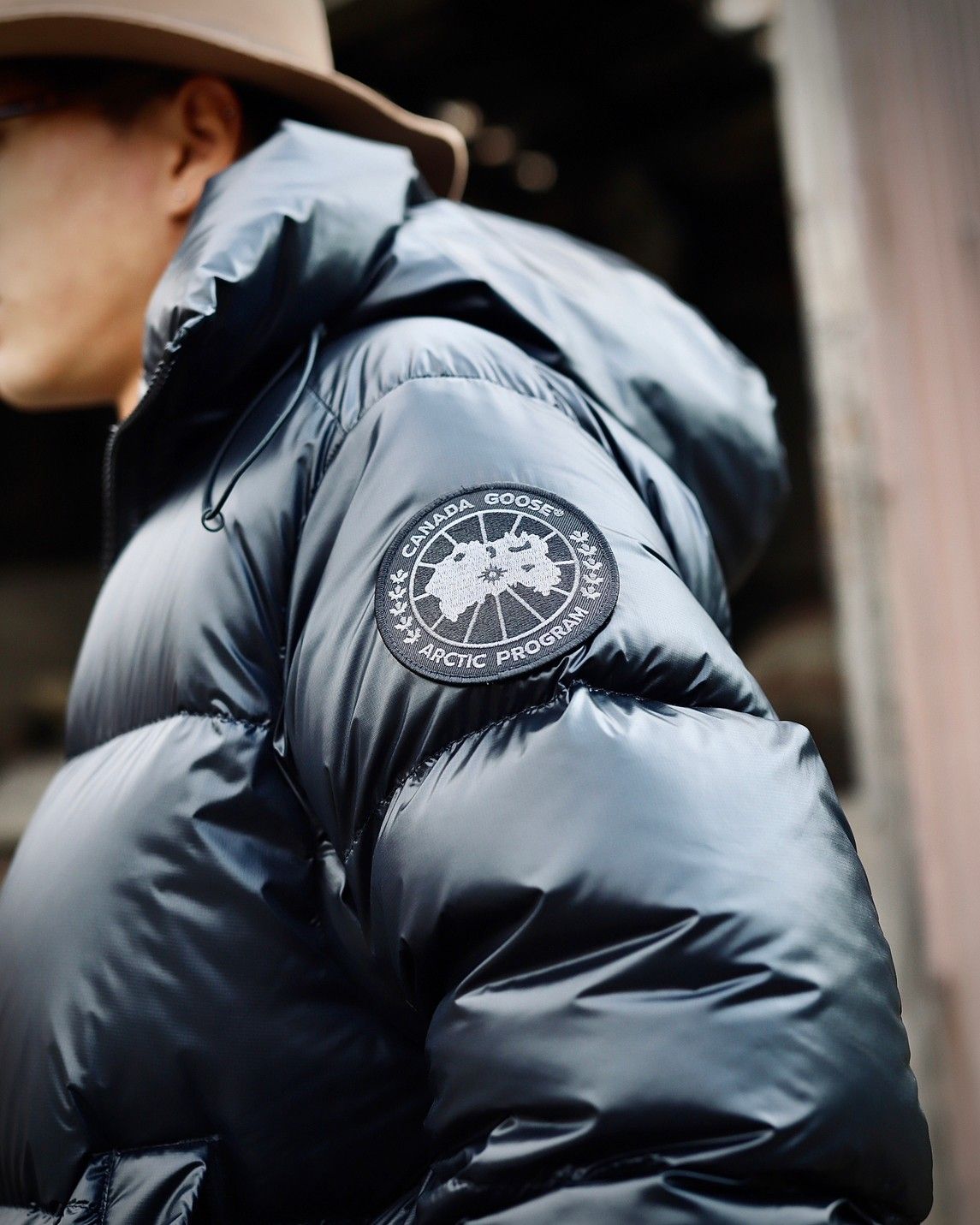 CANADA GOOSE カナダグース23AW Crofton Puffer Black Labelスタイル