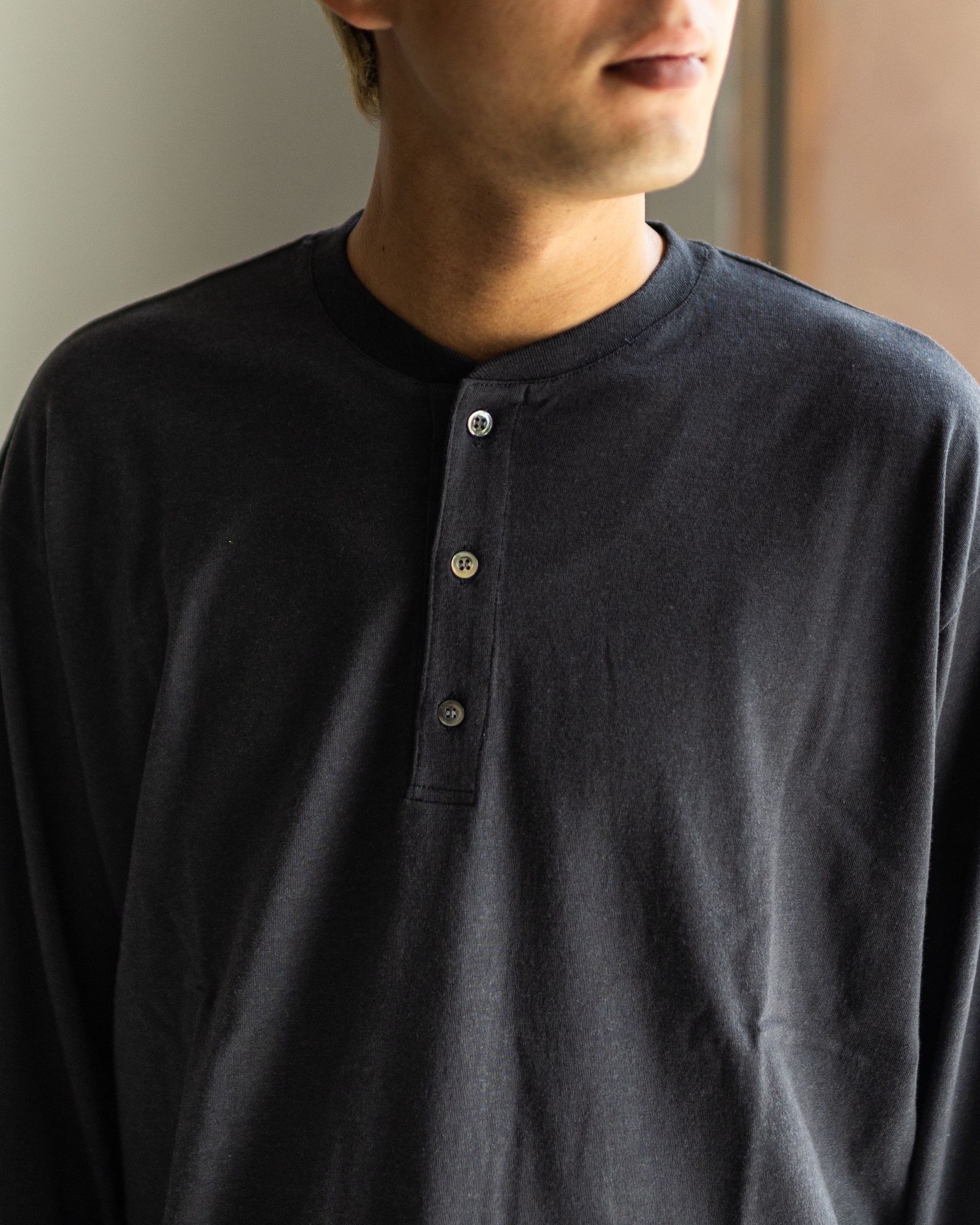 A.PRESSE - アプレッセ2025 STYLE2 Cashmere Blend L/S Henley Neck