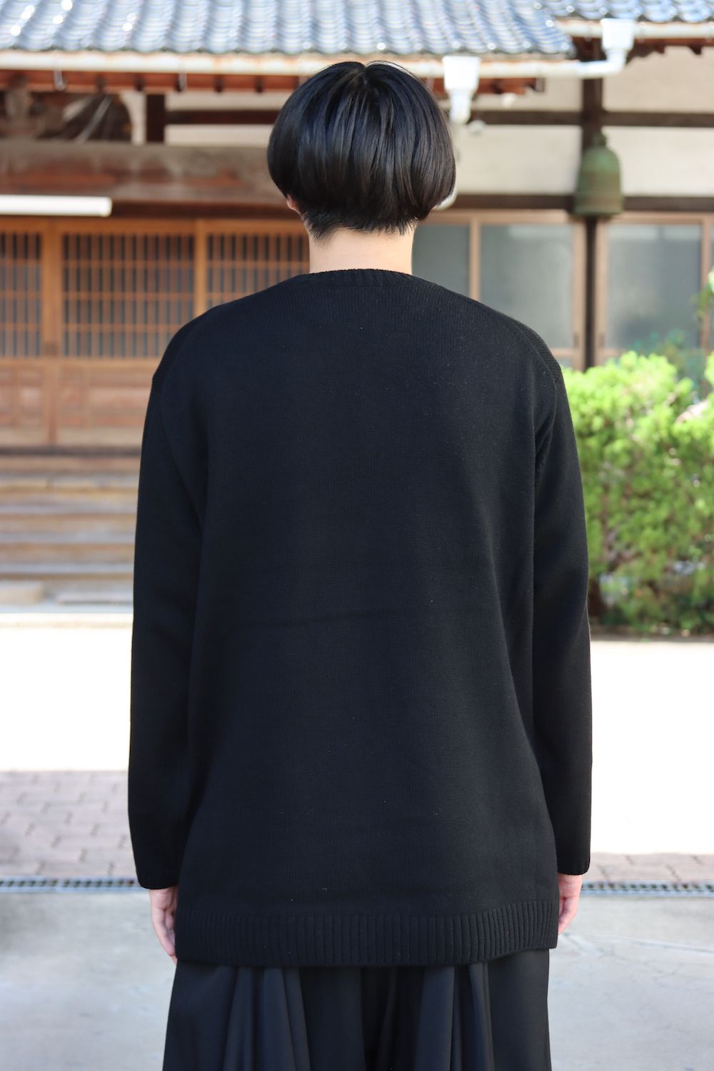 yohji yamamoto 花柄クルーネックニット(HX-K14-181) style.2021.8.29