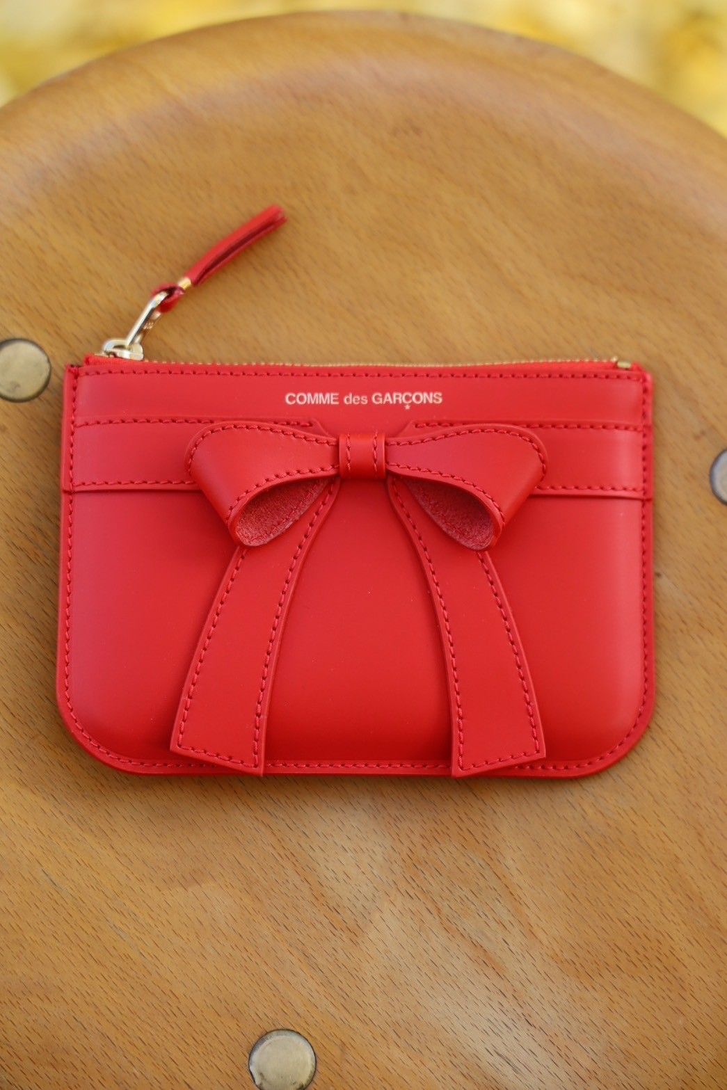 Wallet COMME des GARCONS - コムデギャルソン 財布Big Bow Zip Pouch