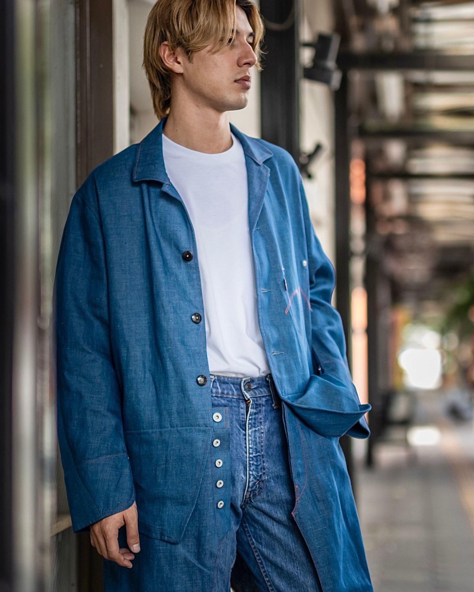 JUNYA WATANABE MAN Levi's Wネームジャケットコート 新作発売