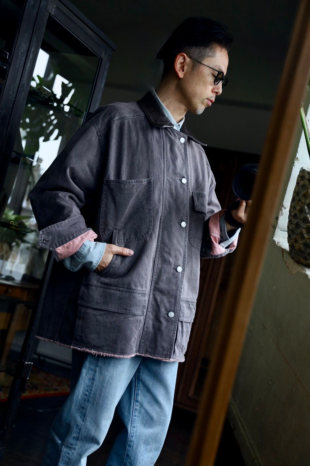 YOKE - ヨーク25SS カバーオールCOTTON CUT-OFF COVERALL JACKET