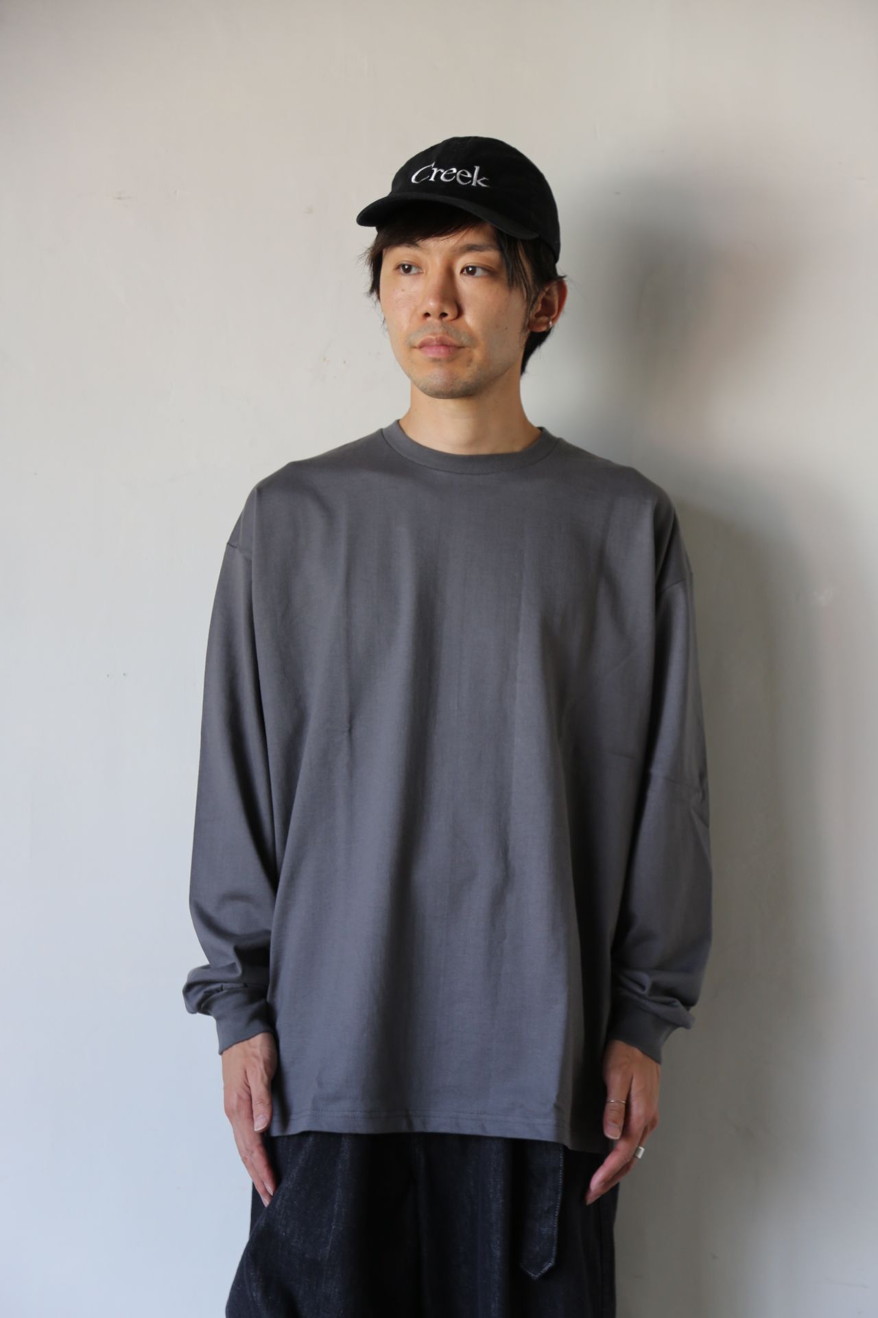 Graphpaper L/S Oversized Tee GRAY Style.2020.8.28. | 1190 | MARK