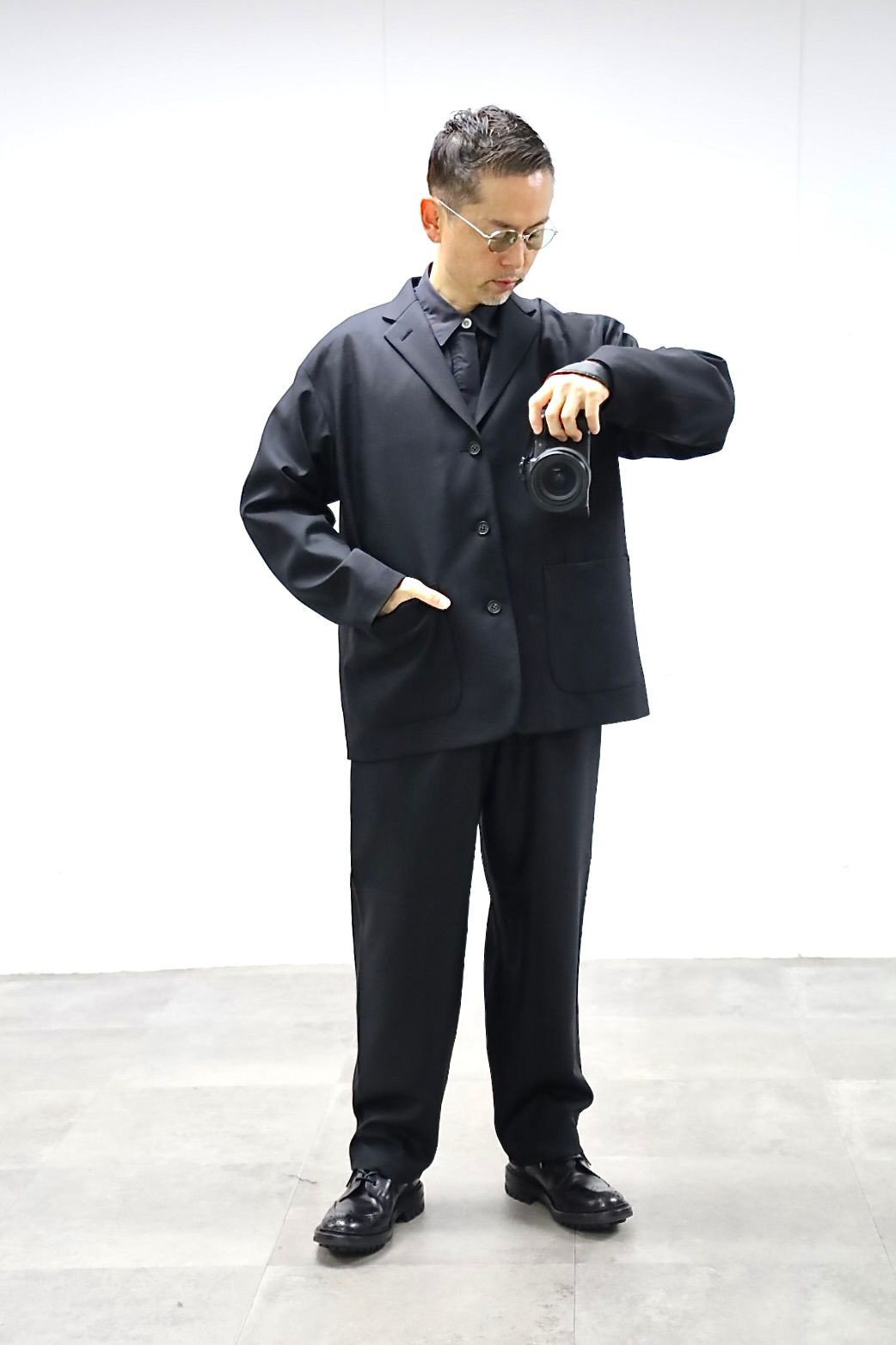 COMME des GARCONS HOMME 異素材切り替えシャツスタイル2025.2.9
