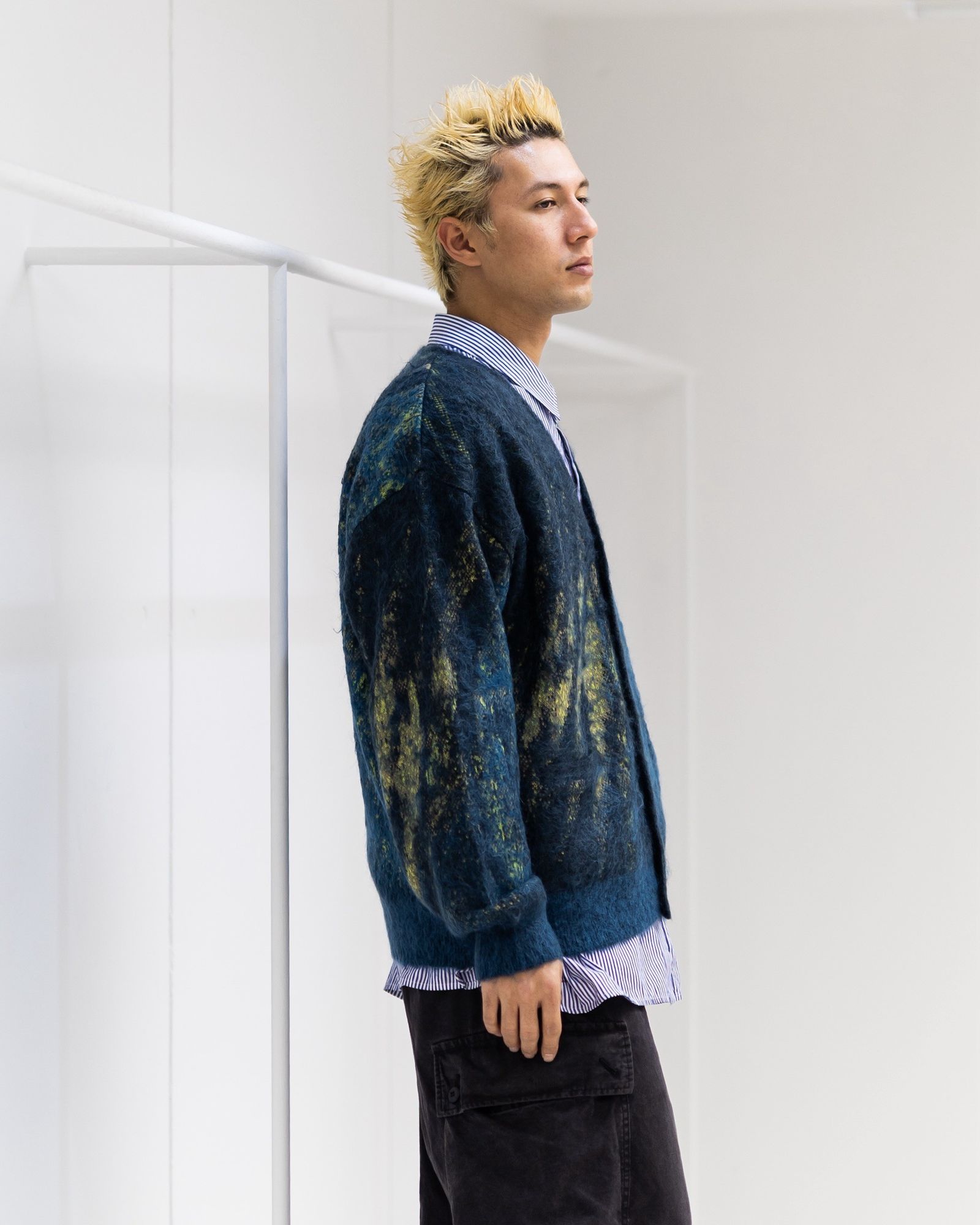 YOKE - YOKE SPRING SUMMER ヨーク ニット Abstract Jaquard Mohair