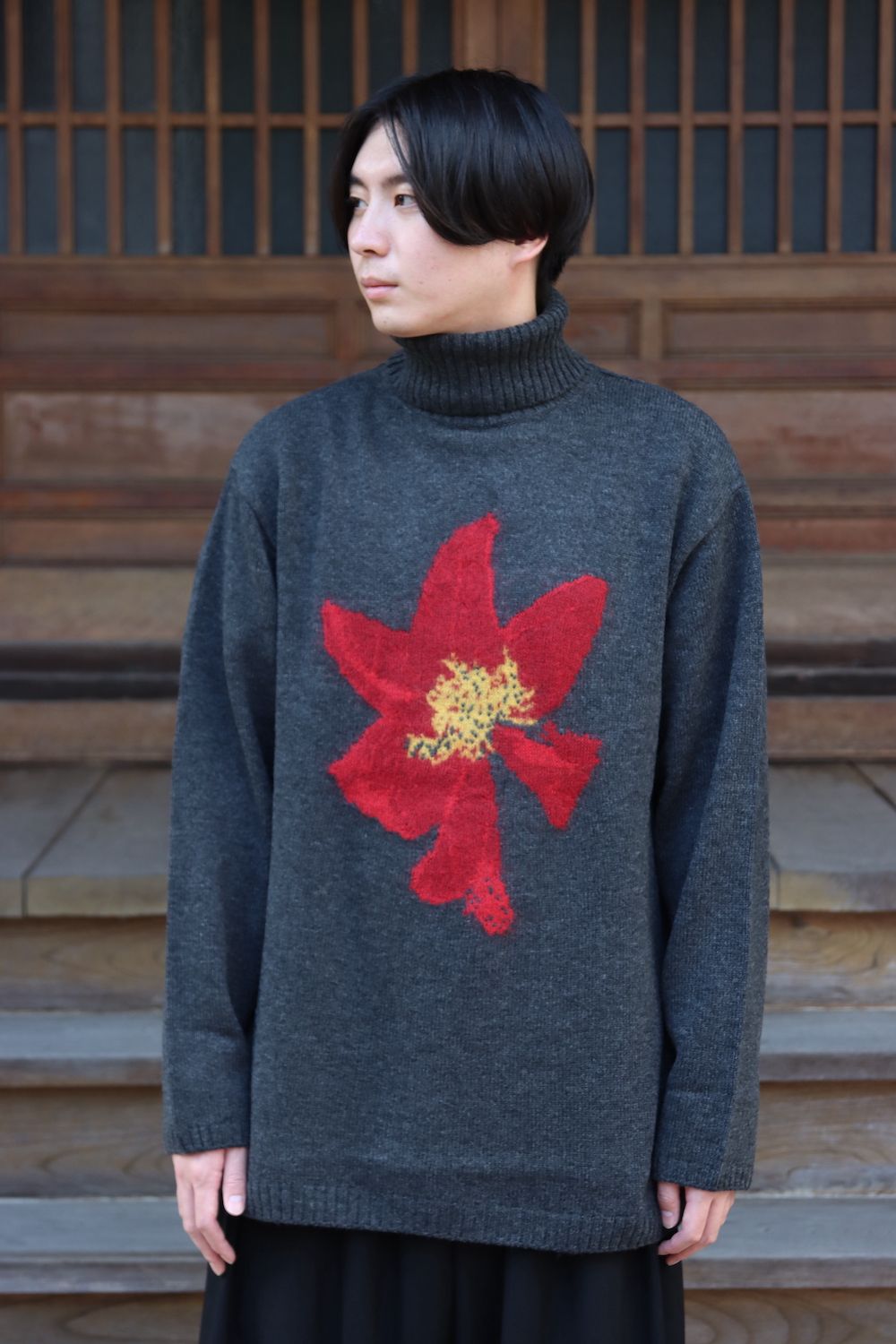 Yohji Yamamoto 21aw 花柄タートルネック 【公式通販】