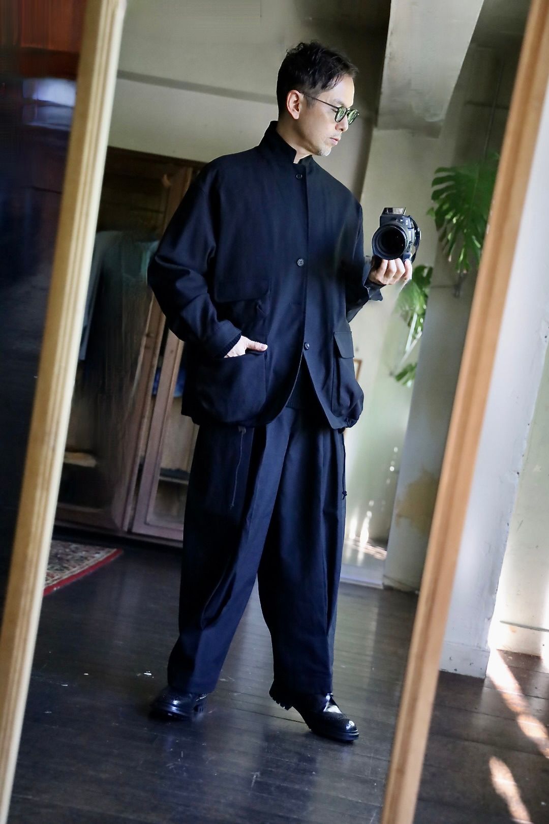 COMME des GARCONS HOMME - コムデギャルソンオム24AWウールサージ縮絨