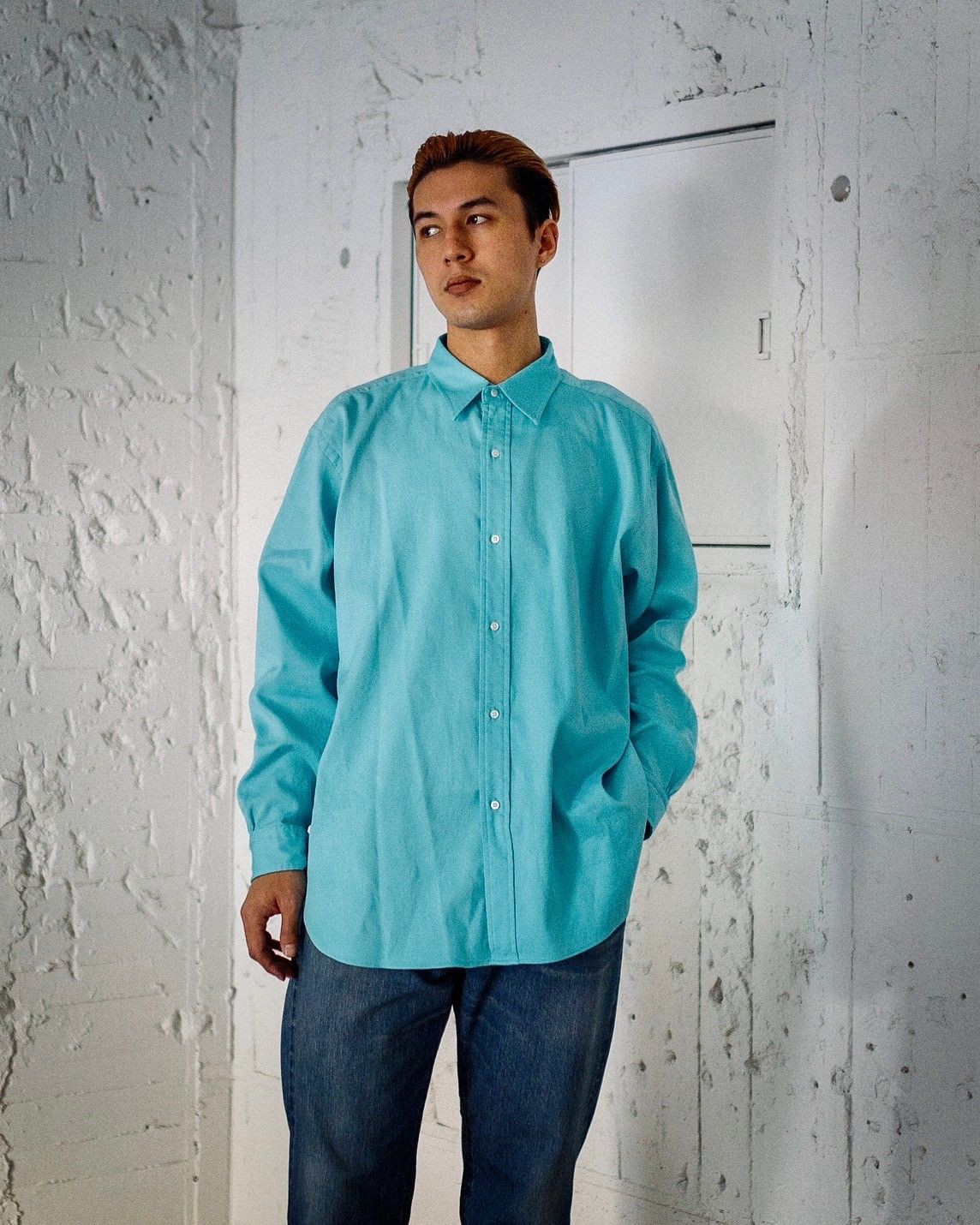 A.PRESSE Double Weave Twill Regular Collar Shirt 1月11日(土)新作