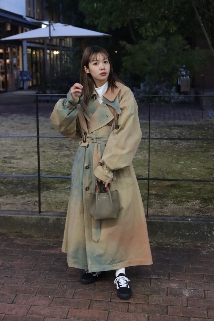 YOKE 新作SPRAY PRINTED TRENCH COAT style.2023.1.24 | 3134 | MARK