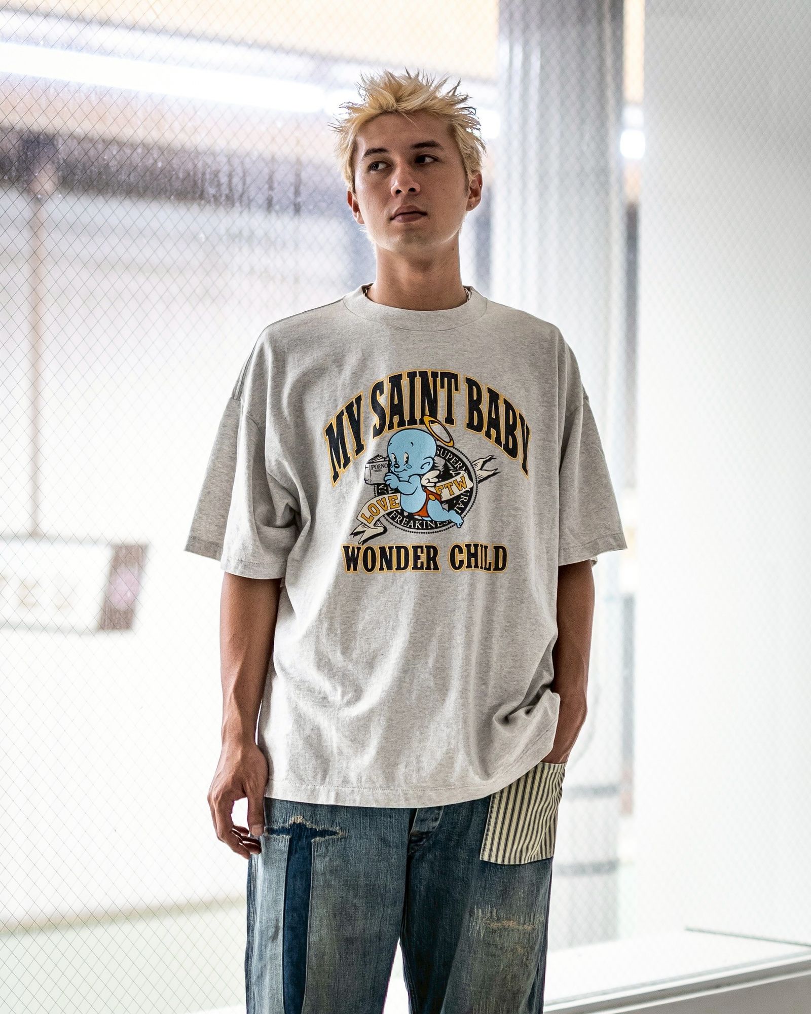 SAINT M×××××× - セントマイケル Tシャツ SAINT BABY SS TEE(SM-HR1