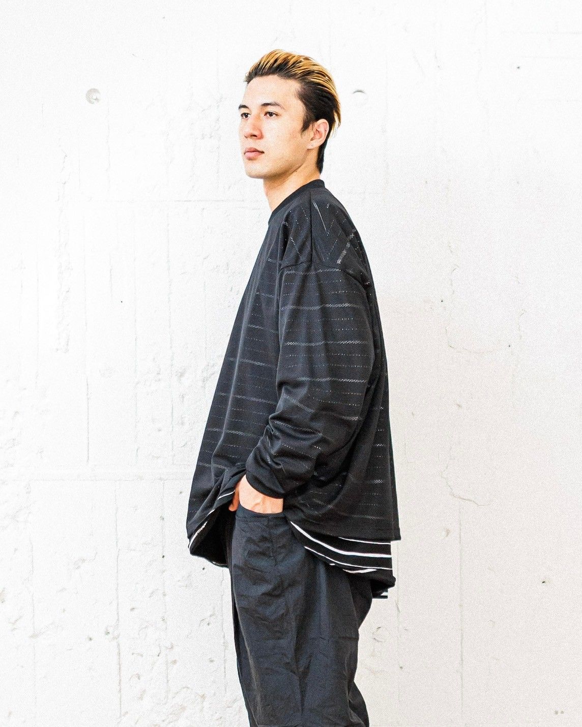 Stripes For Creative - S.F.C 25SS エスエフシー SUPER BIG LS MESH