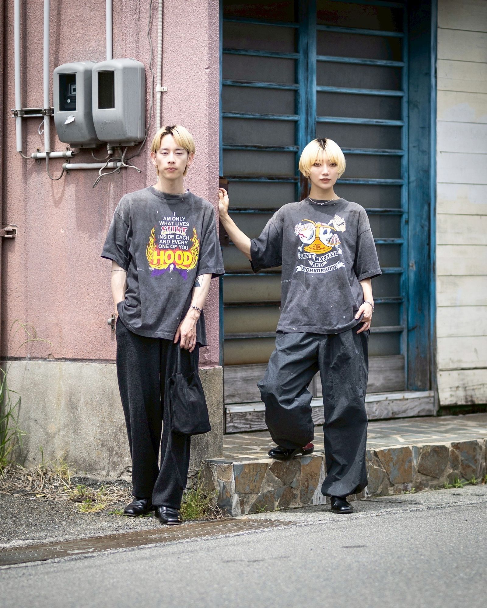 SAINT M×××××× - セントマイケル ネイバーフッドコラボ STHD. SS TEE