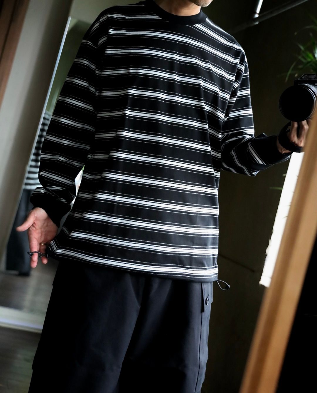 COMME des GARCONS HOMME コットンボーダーTシャツスピンドル2025.8.14