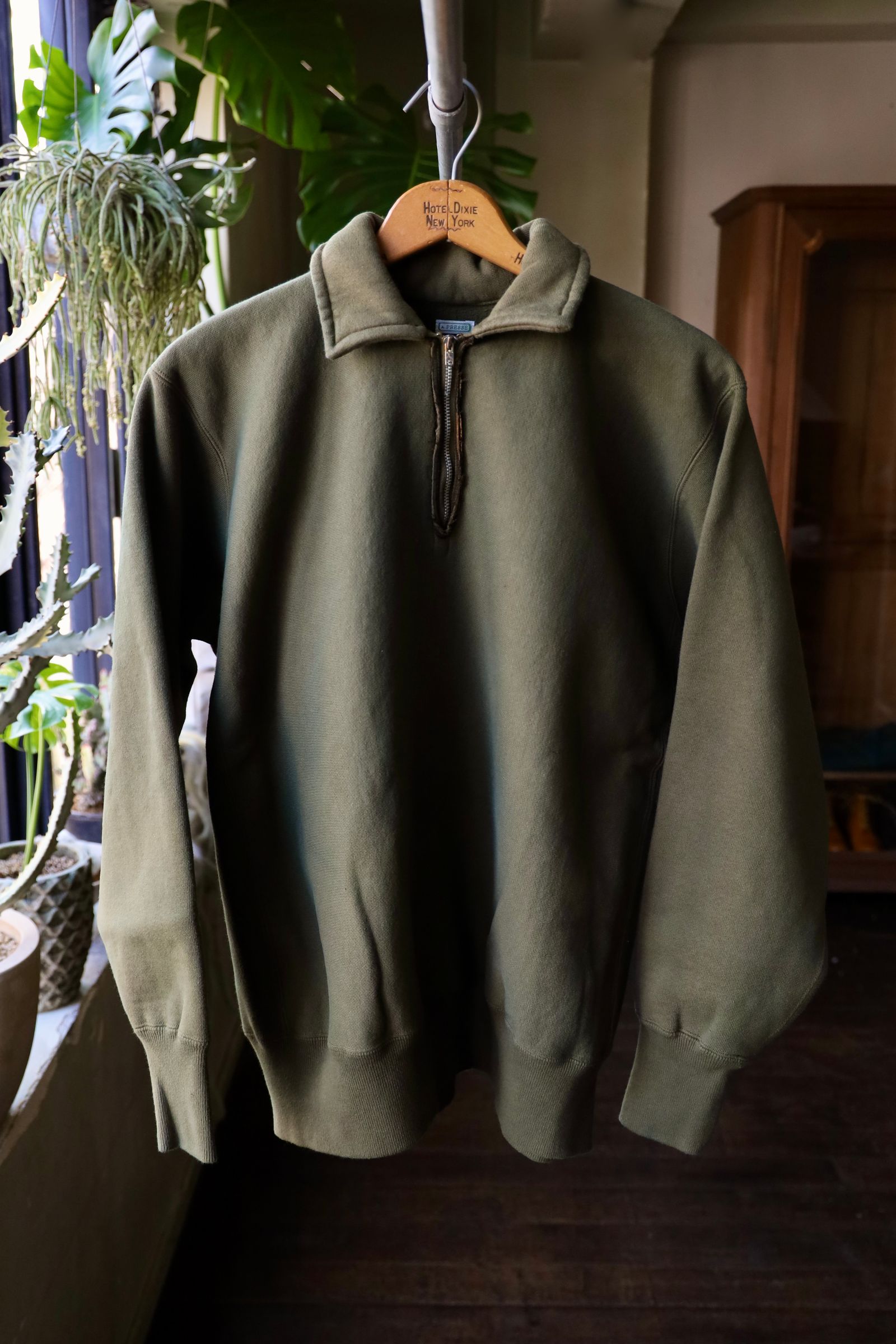 A.PRESSE - アプレッセ Vintage Half Zip Sweat Shirt(25SAP-05-08K