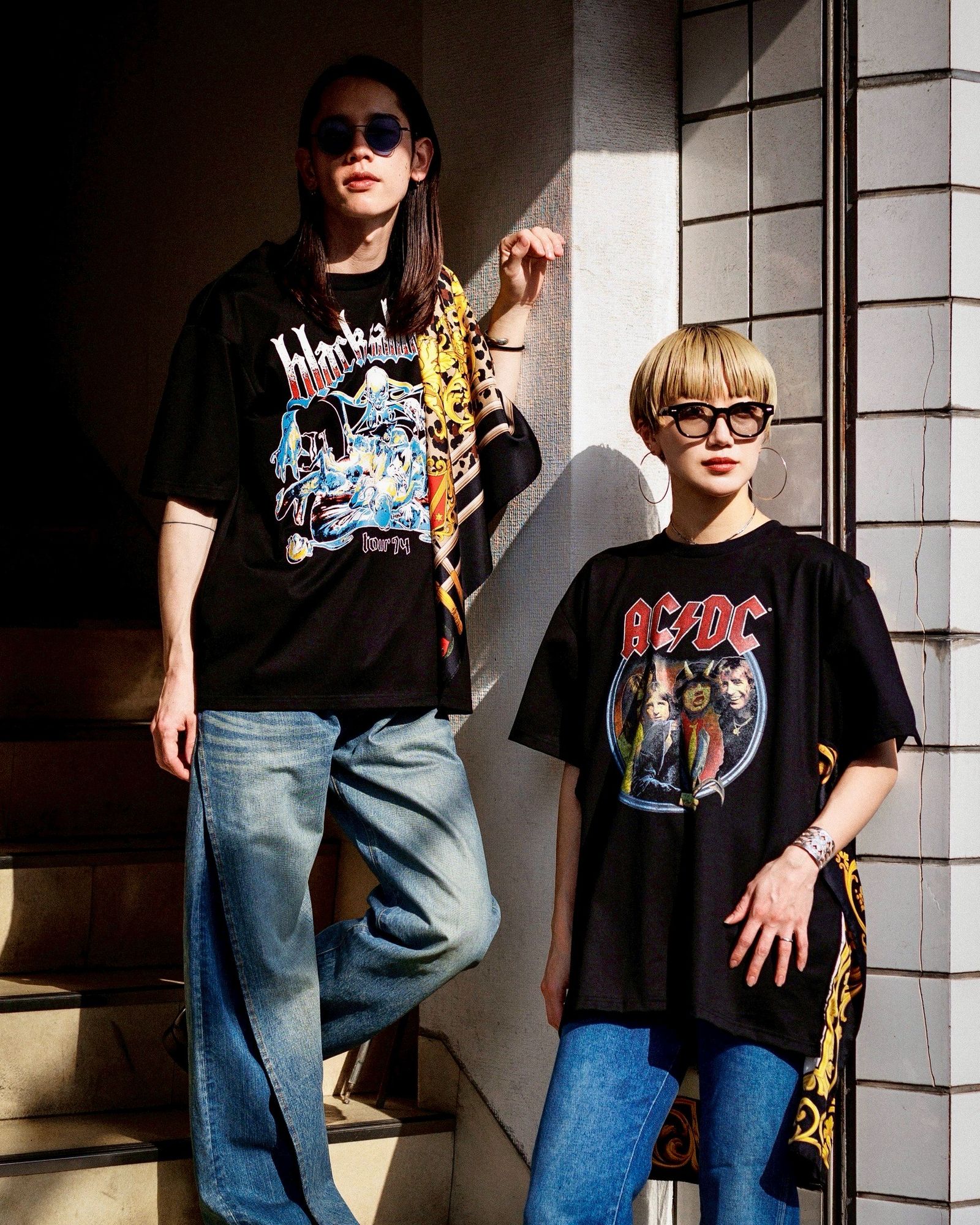 JUNYA WATANABE MAN - ジュンヤワタナベマン×AC/DCコラボシルク