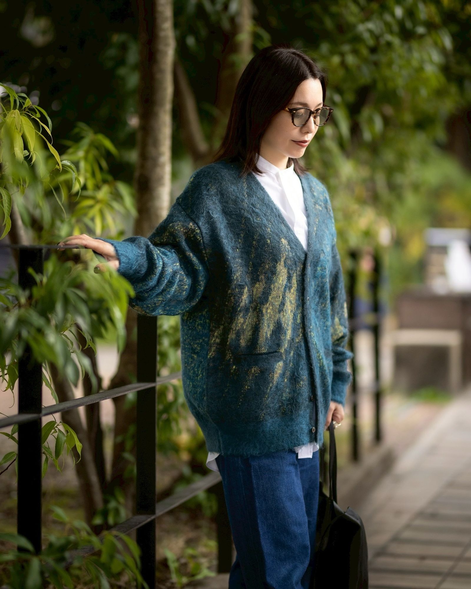 YOKE - YOKE SPRING SUMMER ヨーク ニット Abstract Jaquard Mohair