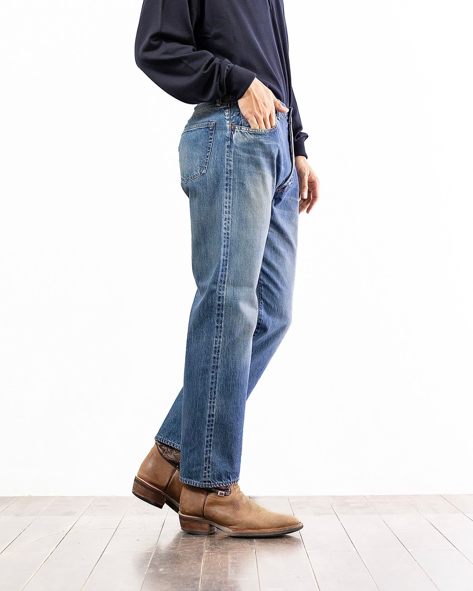 A.PRESSE - アプレッセ Washed Denim Pants E(AP-4004)BLEACH☆8月10日