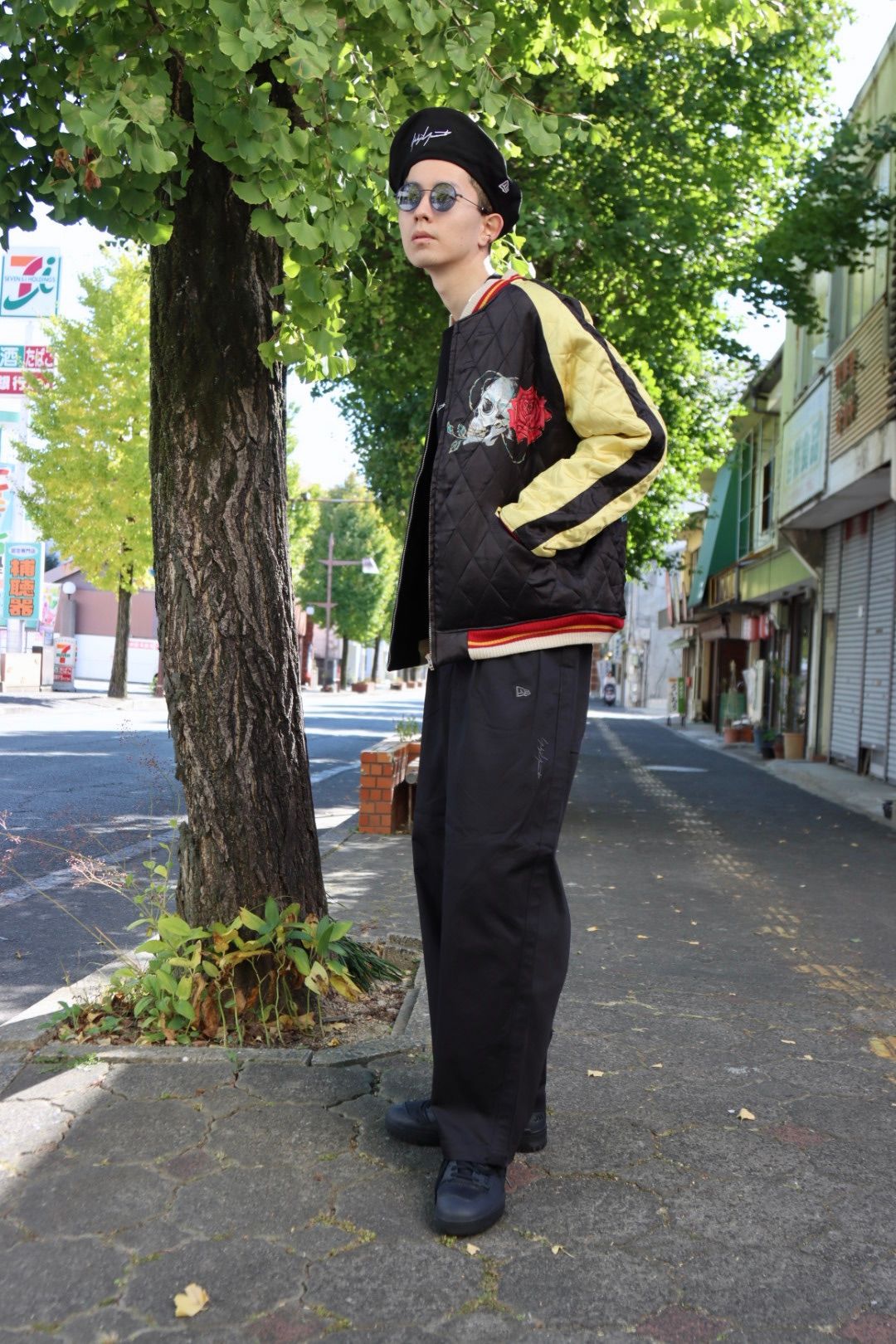 Yohji Yamamoto×NEWERA サイドテープパンツスタイル | 3876 | MARK