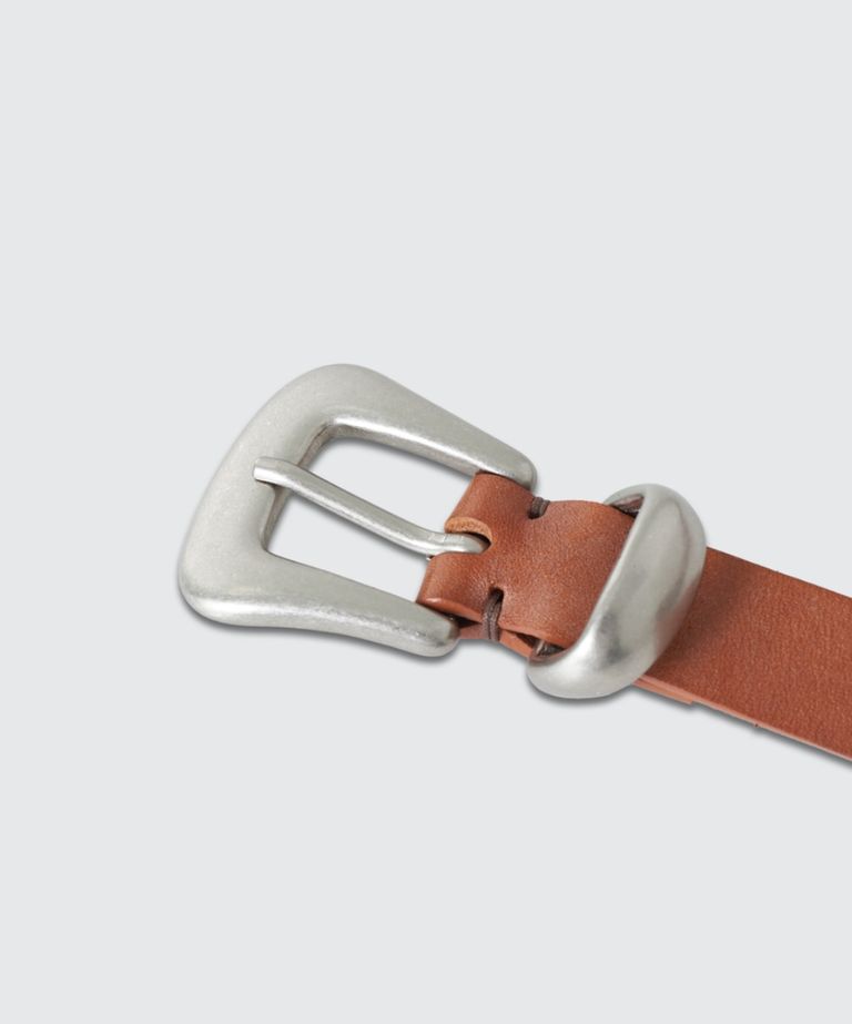 YOKE - ヨーク25SS LEATHER NALLOW WESTERN BELT(YK25SS0983A)BROWN | MARK