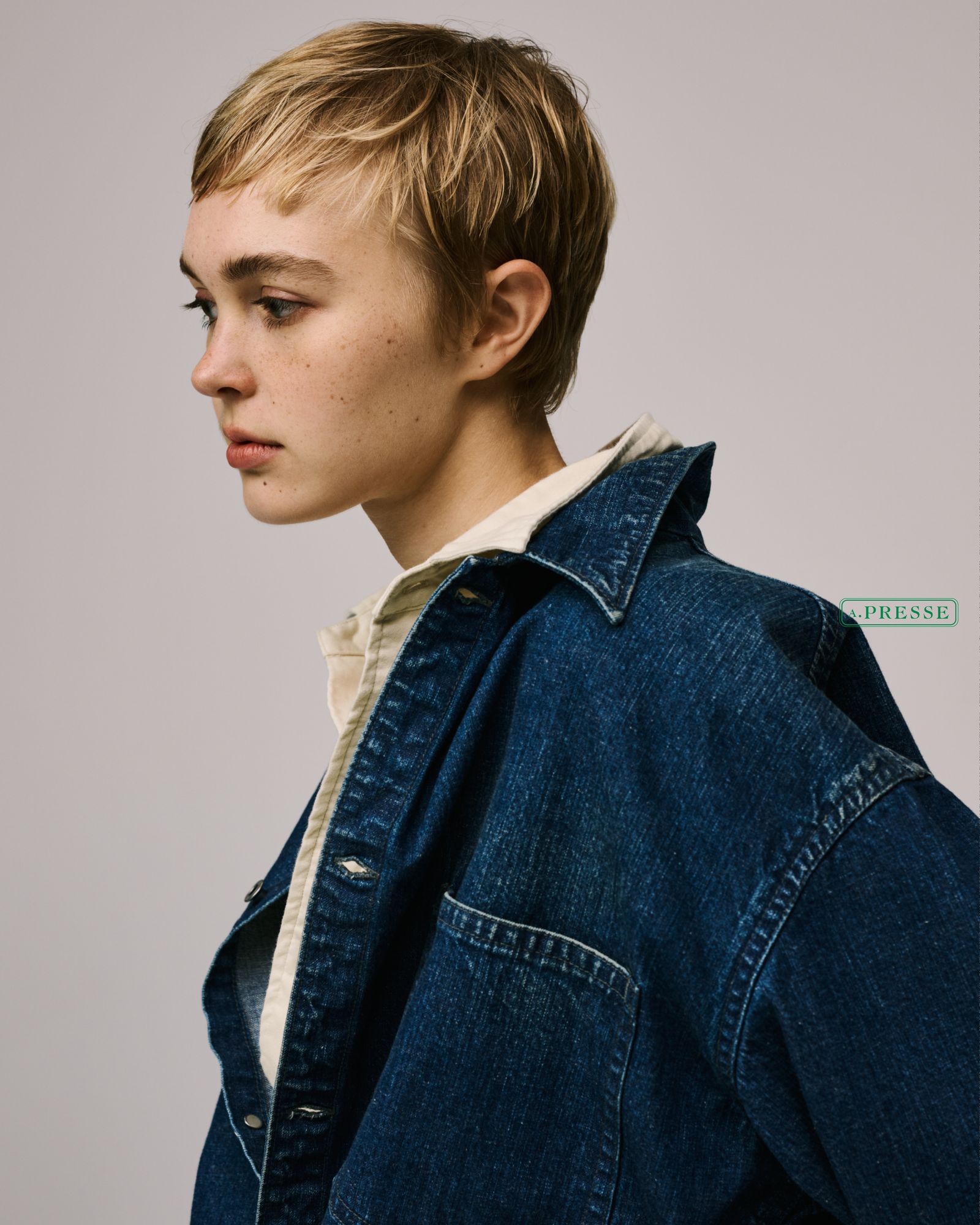 A.PRESSE - アプレッセ24SS US NAVY Denim Jacket (24SAP-01-20H