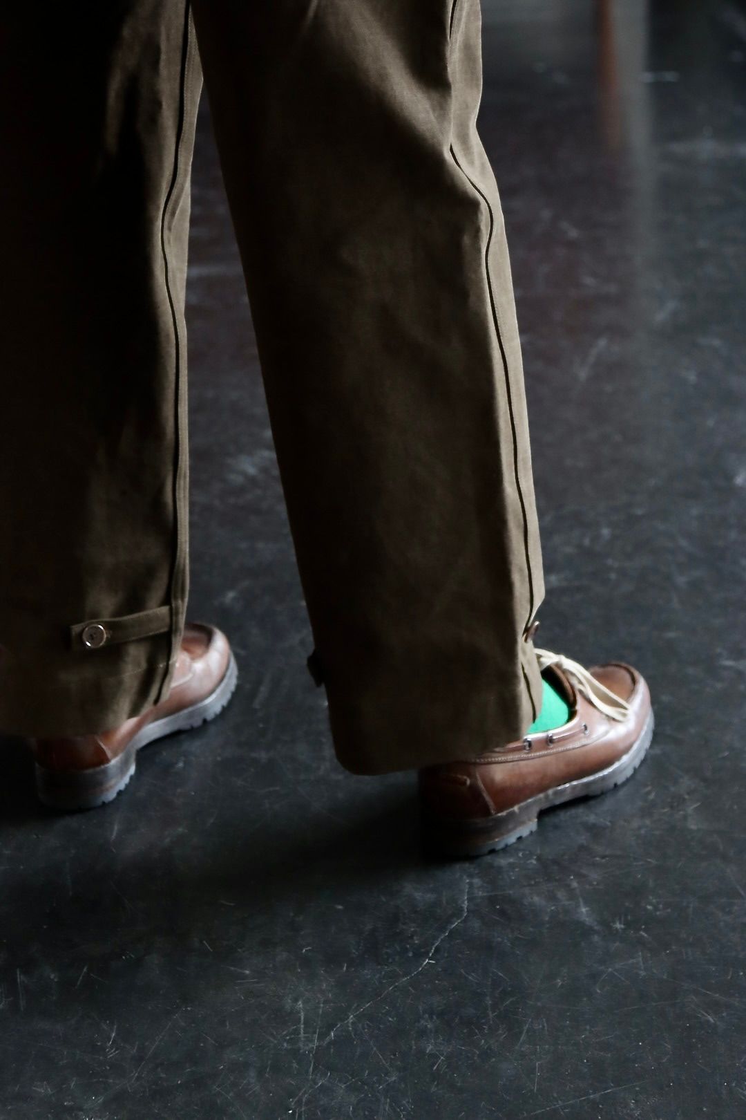 A.PRESSE - アプレッセ22FW Motorcycle Trousers(22AAP-04-01H)OLIVE