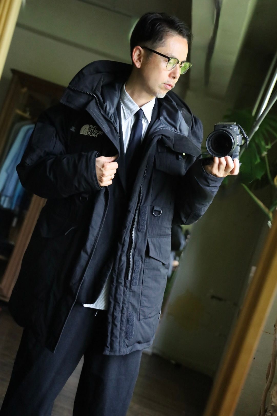 eYe Junya Watanabe MAN×THE NORTH FACEナイロンジャケットスタイル