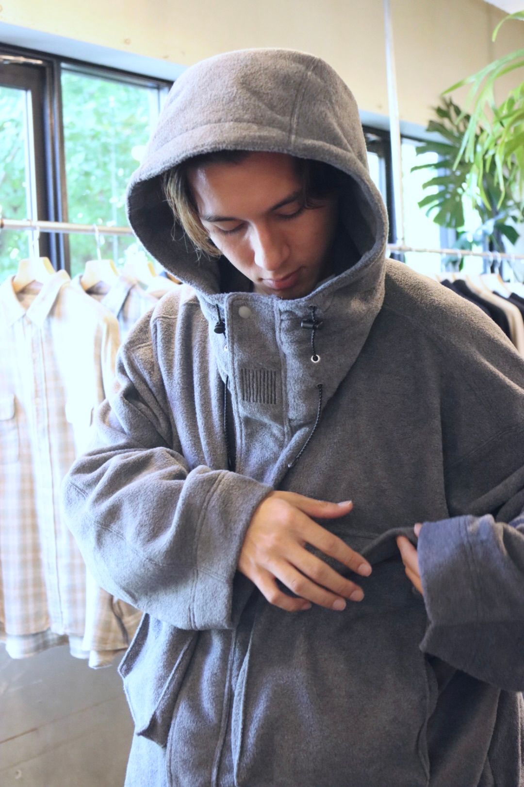 S.F.C 新作FLEECE HOODIE JACKET