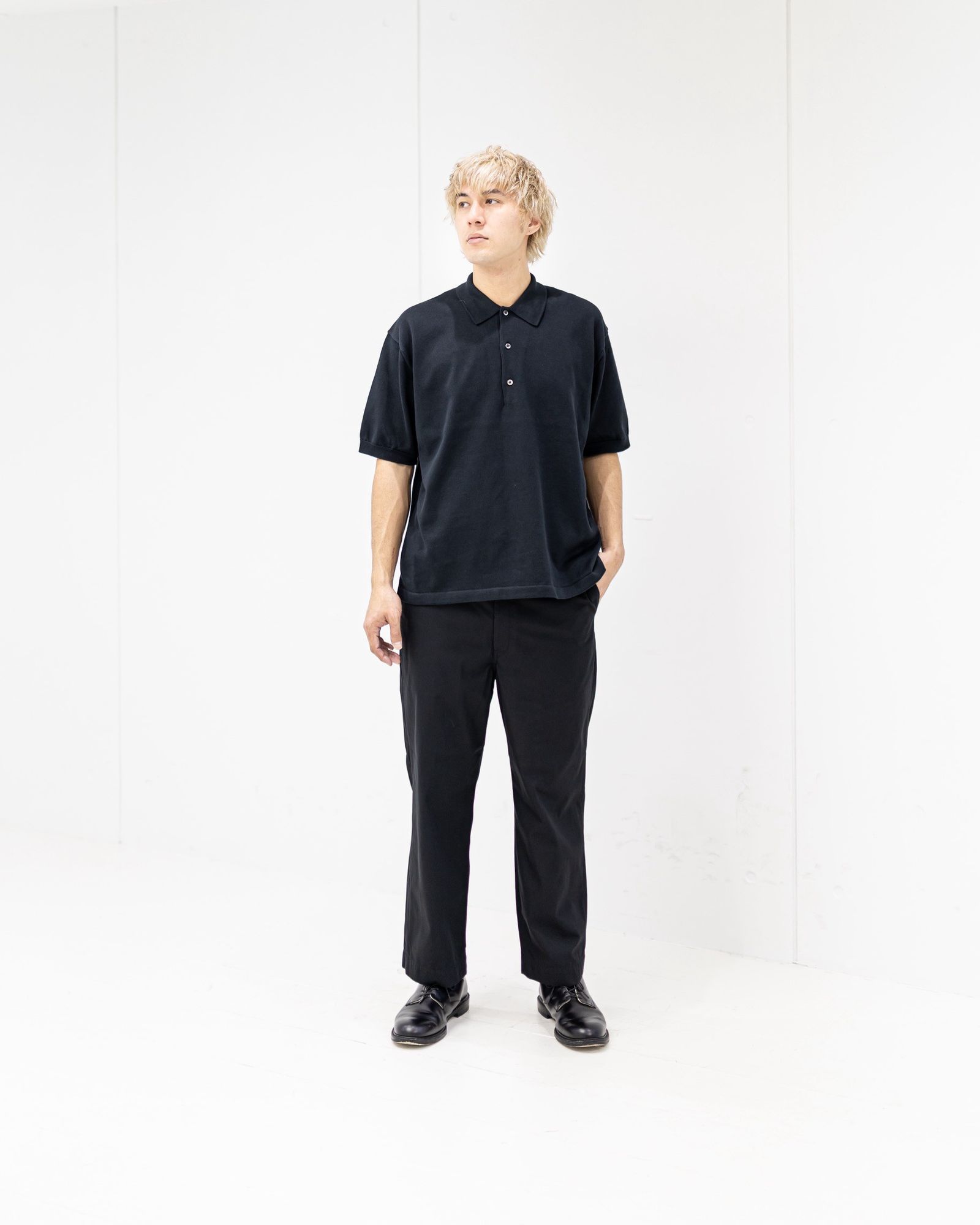 A.PRESSE - アプレッセ 2026 STYLE1 Cotton Knit S/S Polo Shirt(26SAP