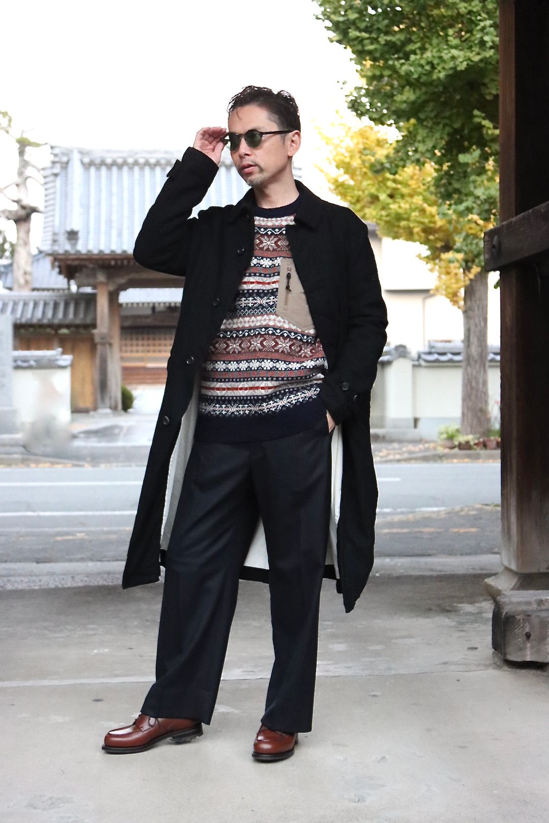 コムデギャルソンオムウールサージ縮絨コート | MARK