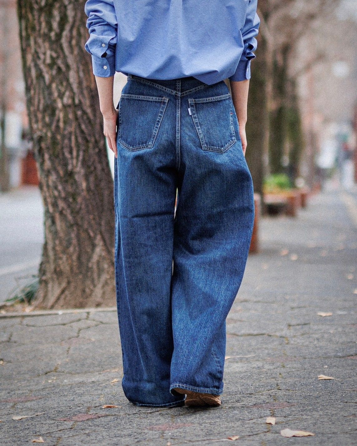 Graphpaper 25SS 新作 Selvage Denim Two Tuck Wide Pants style