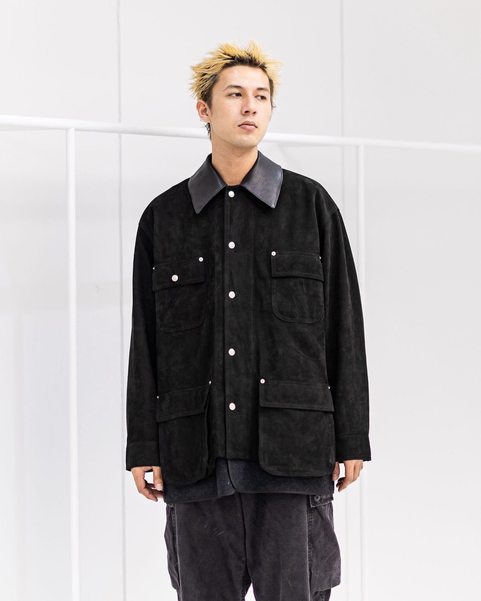 YOKE - ヨーク 25FW カバーオールNuback Leather Coverall Jacket