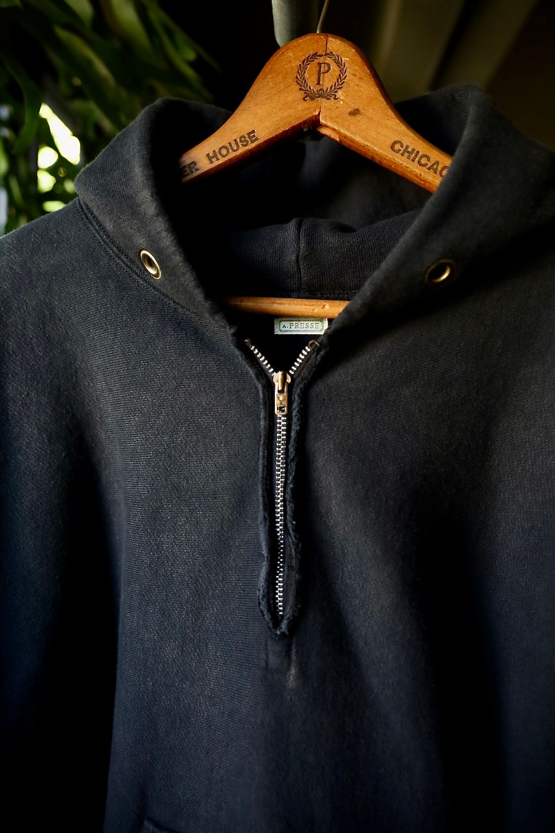 A.PRESSE - アプレッセ Vintage Half Zip Sweat Hoodie (24AAP-05-07K